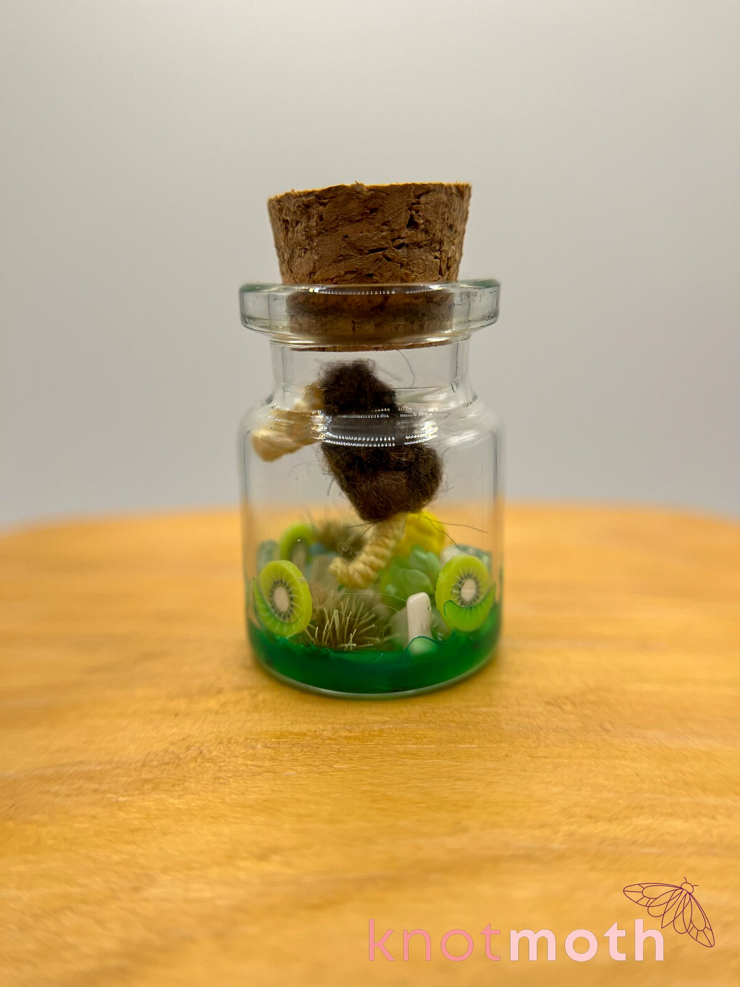 Keeley Kiwi š„ Micro Crochet Trinket Jar