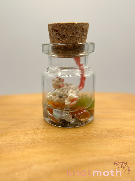 Macie Mouse Micro Crochet Trinket Jar