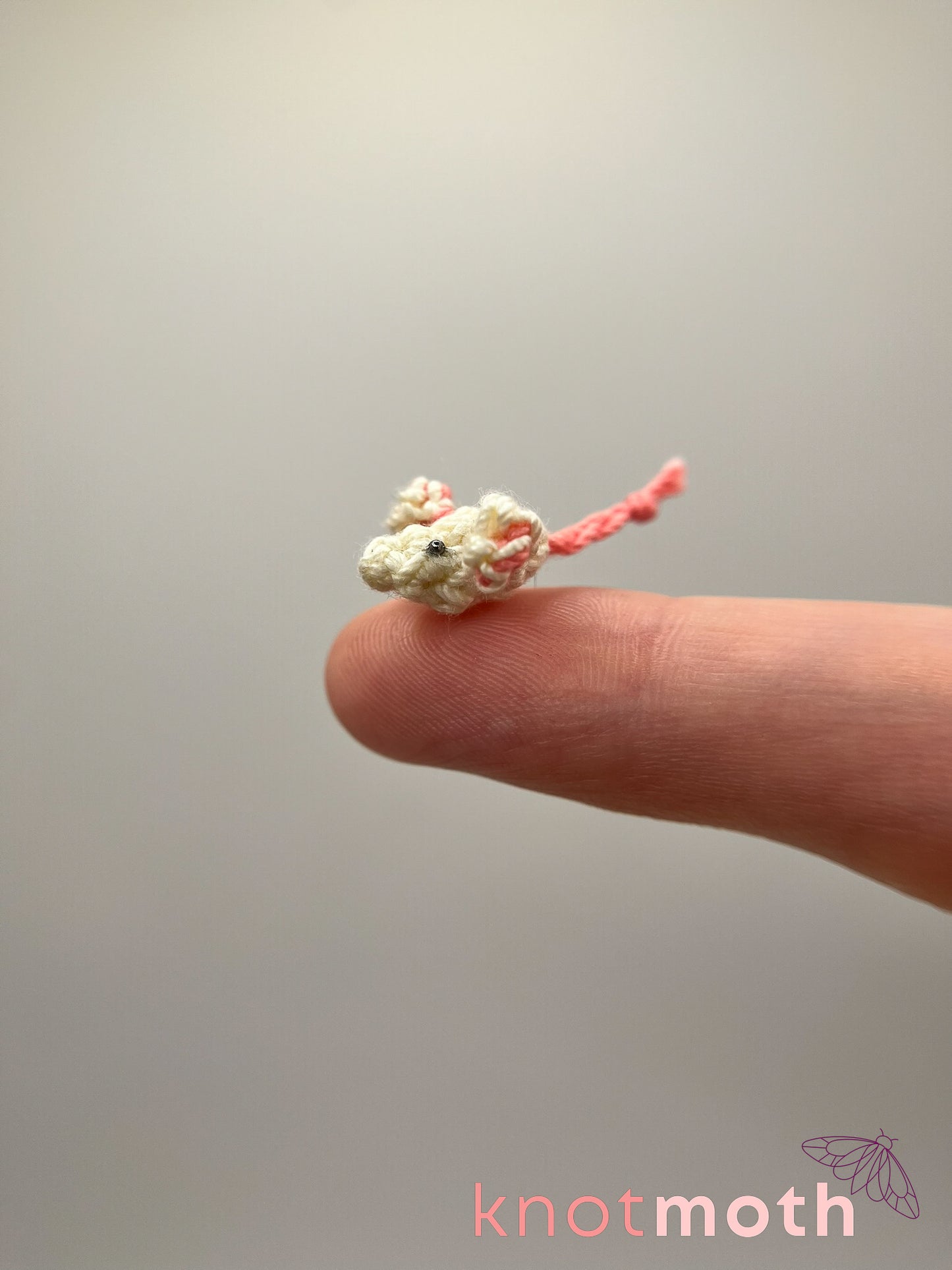 Macie Mouse Micro Crochet Trinket Jar
