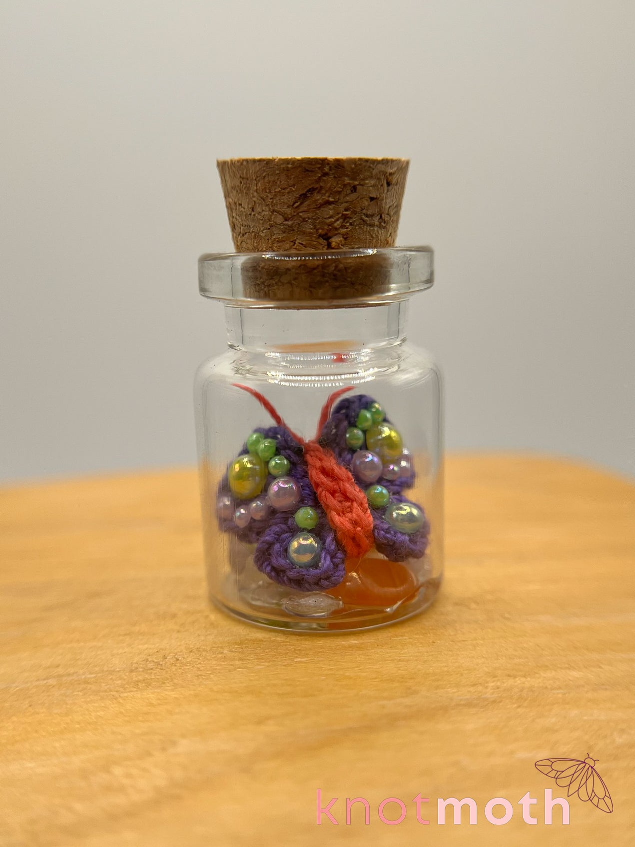 Bobbi Butterfly Micro Crochet Trinket Jar