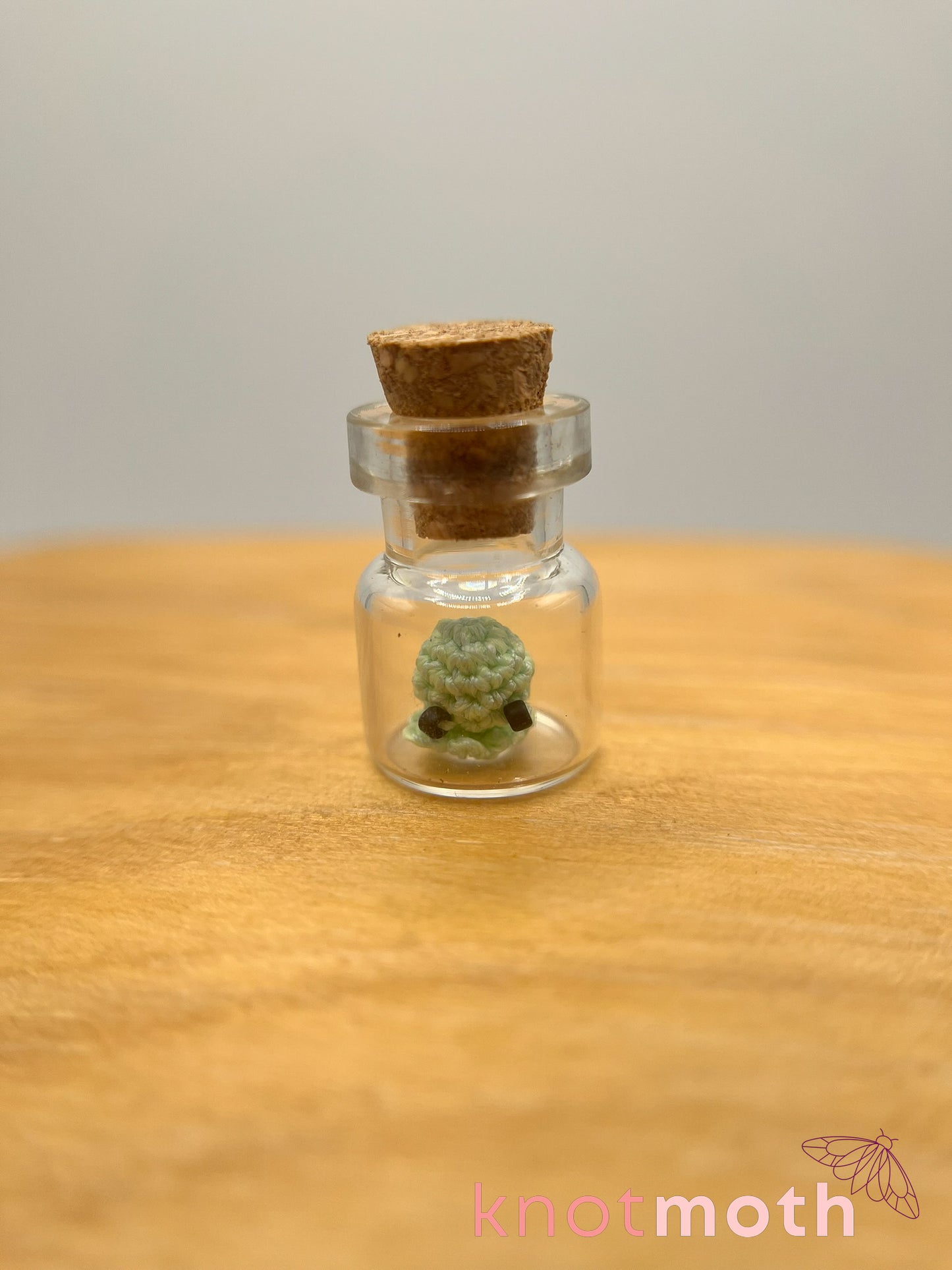 Ookie Octo Ghosty Glow-in-the-Dark Nano Crochet Trinket Jar
