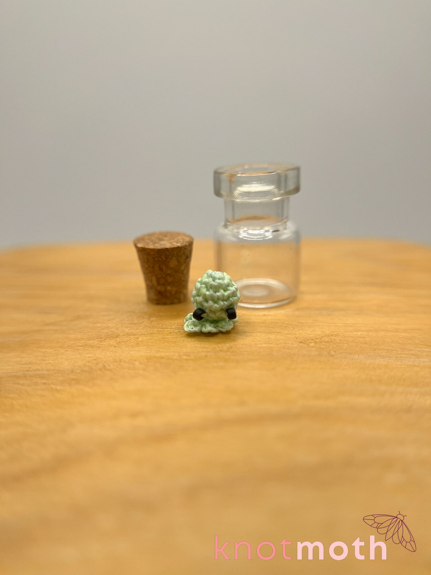Ookie Octo Ghosty Glow-in-the-Dark Nano Crochet Trinket Jar