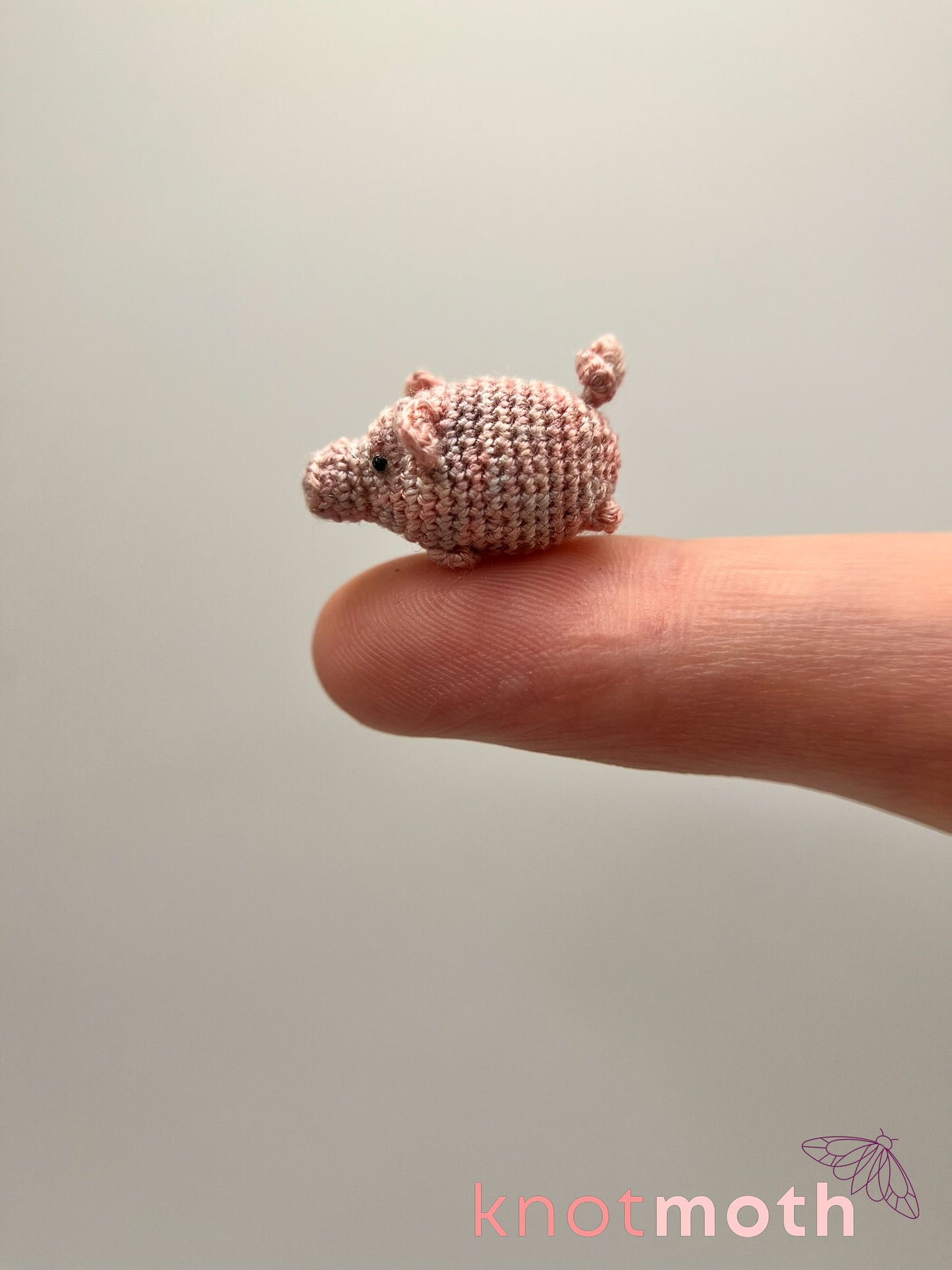 Poppy Pig Micro Crochet Trinket Tin