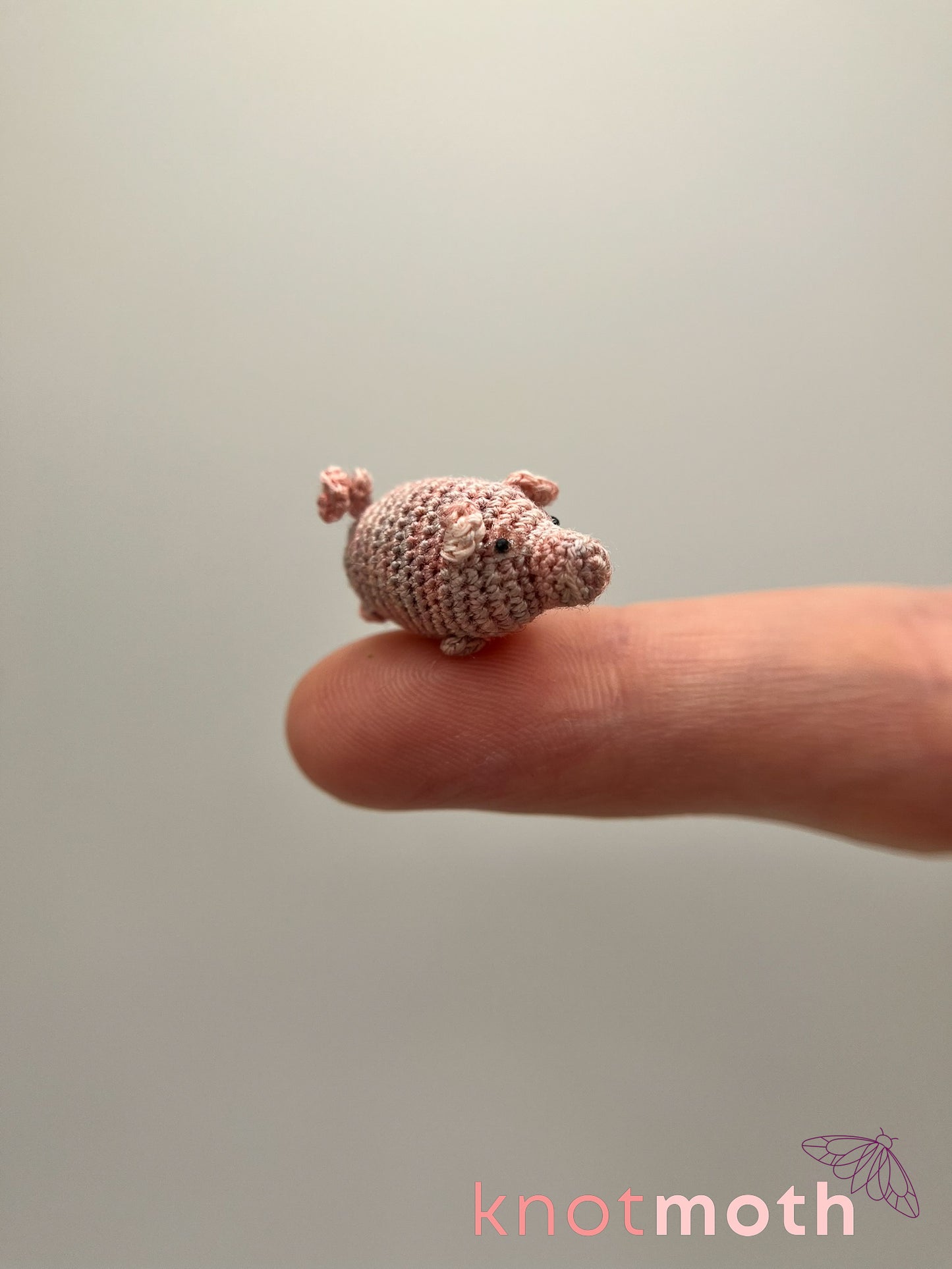 Poppy Pig Micro Crochet Trinket Tin
