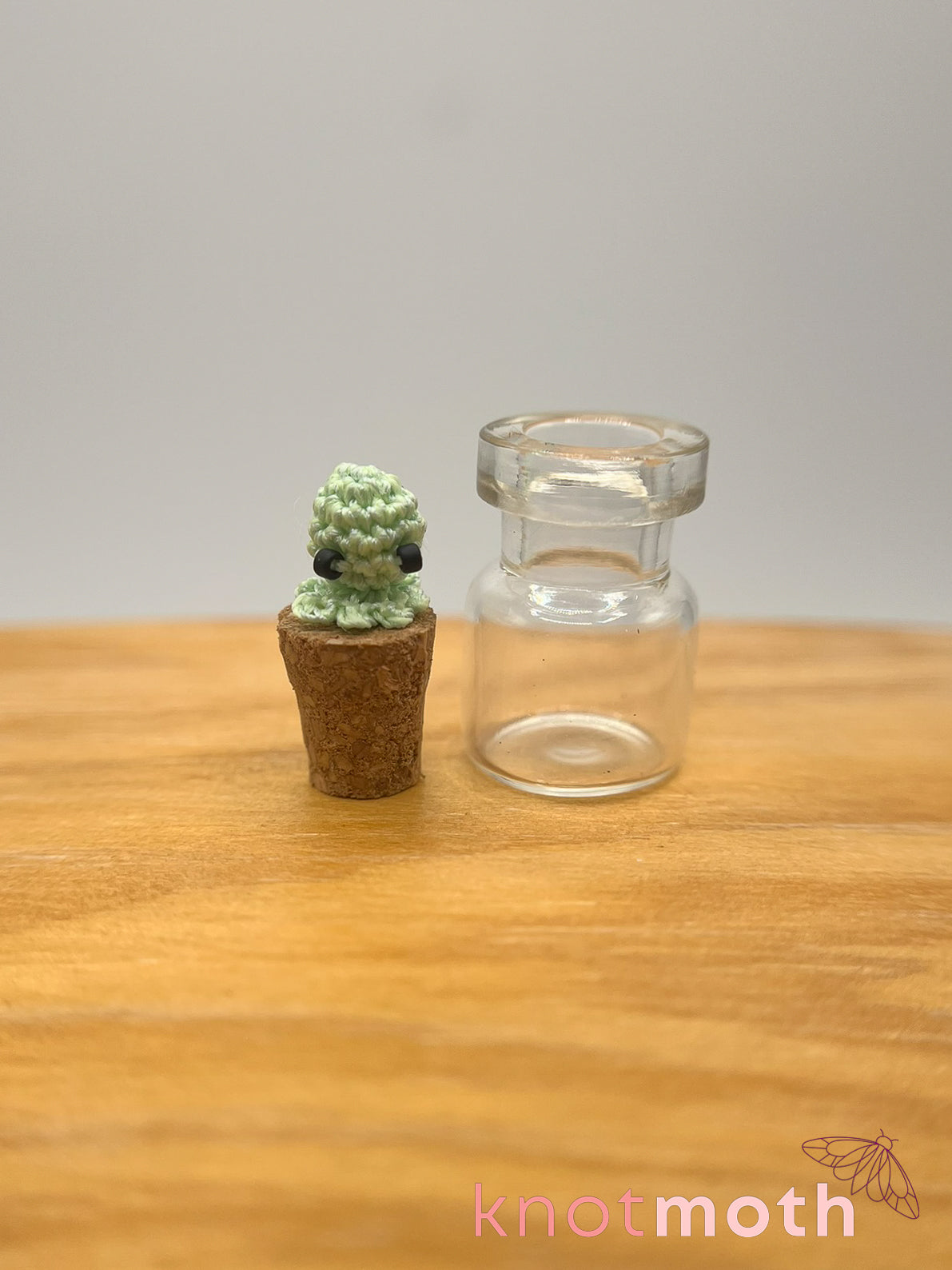 Ookie Octo Ghosty Glow-in-the-Dark Nano Crochet Trinket Jar