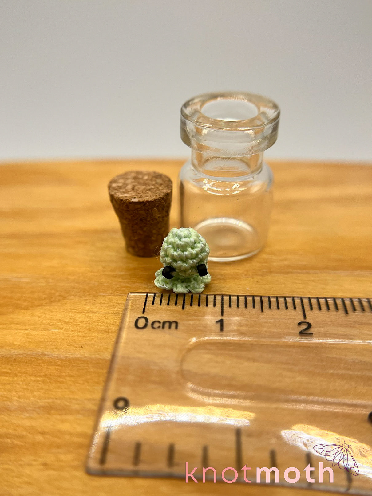 Ookie Octo Ghosty Glow-in-the-Dark Nano Crochet Trinket Jar
