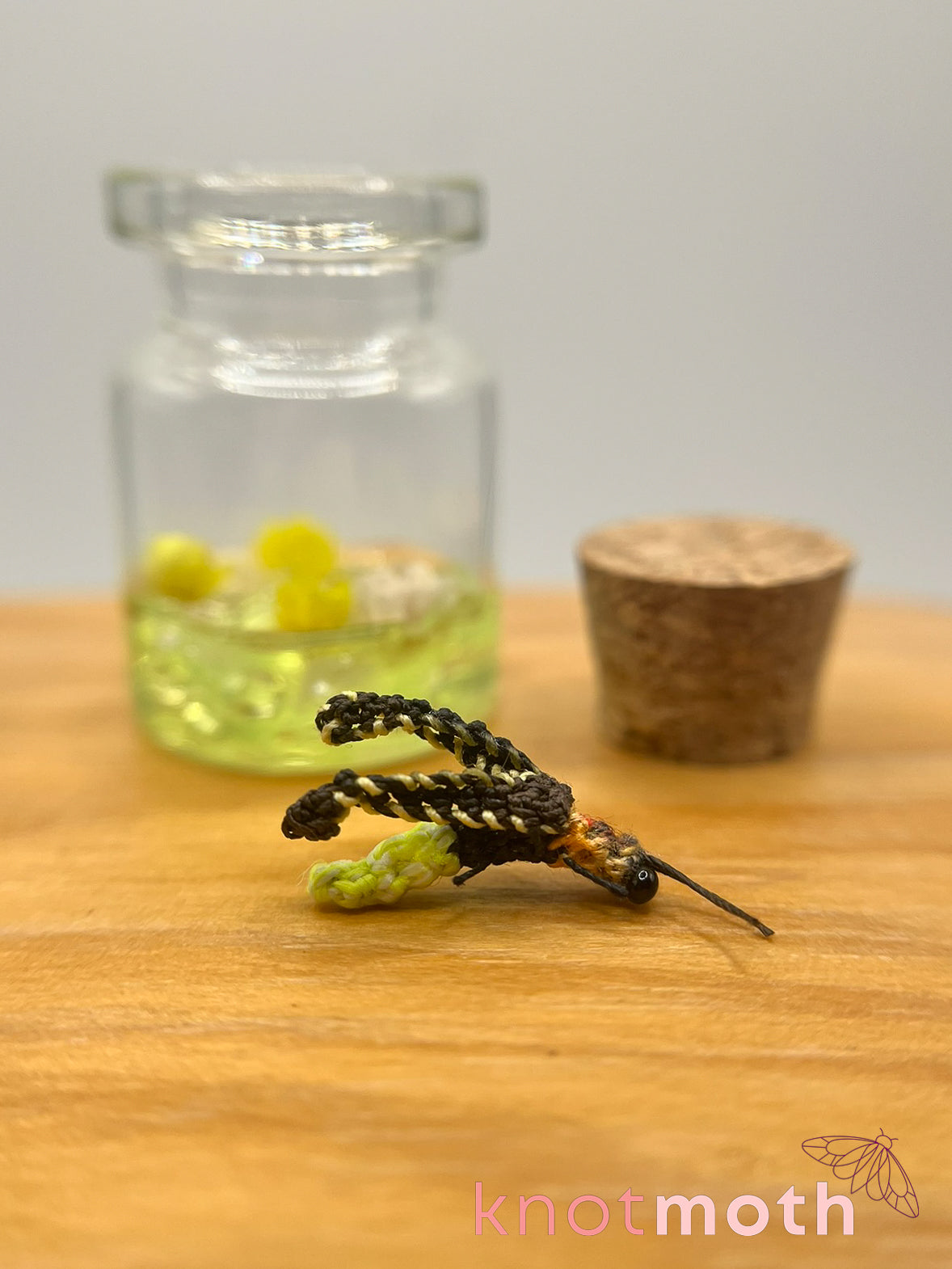 Phoebe Firefly Glow-in-the-Dark Micro Crochet Trinket Jar