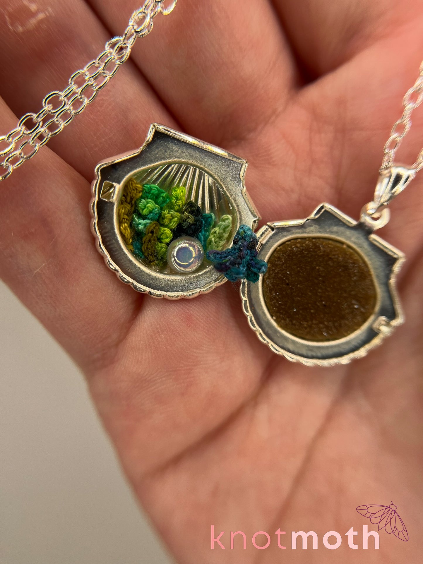 Oswald Octopus Micro-Crochet Locket