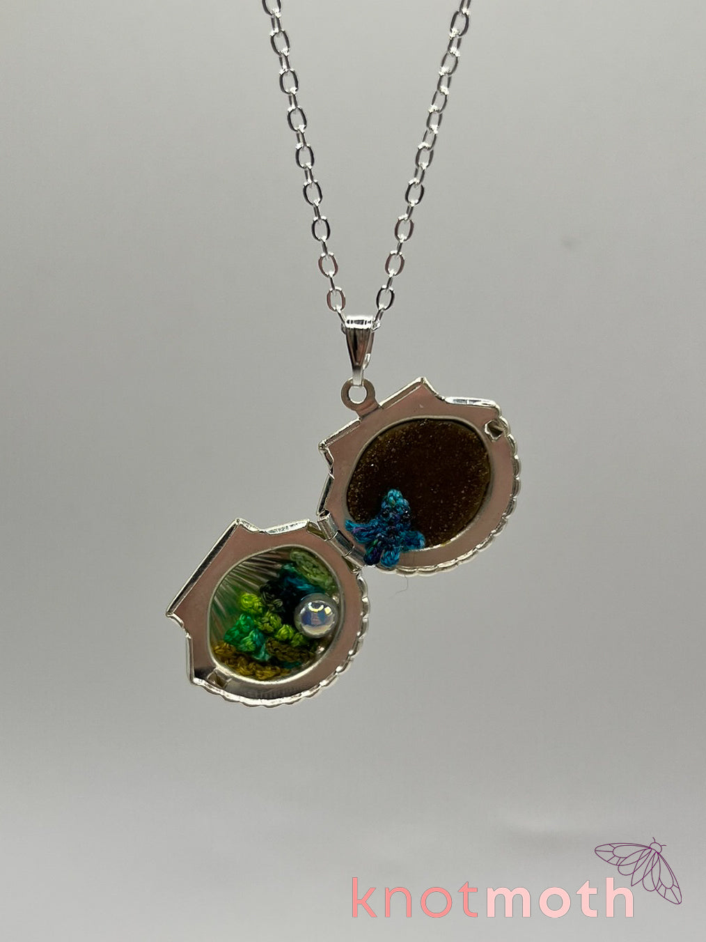 Oswald Octopus Micro-Crochet Locket