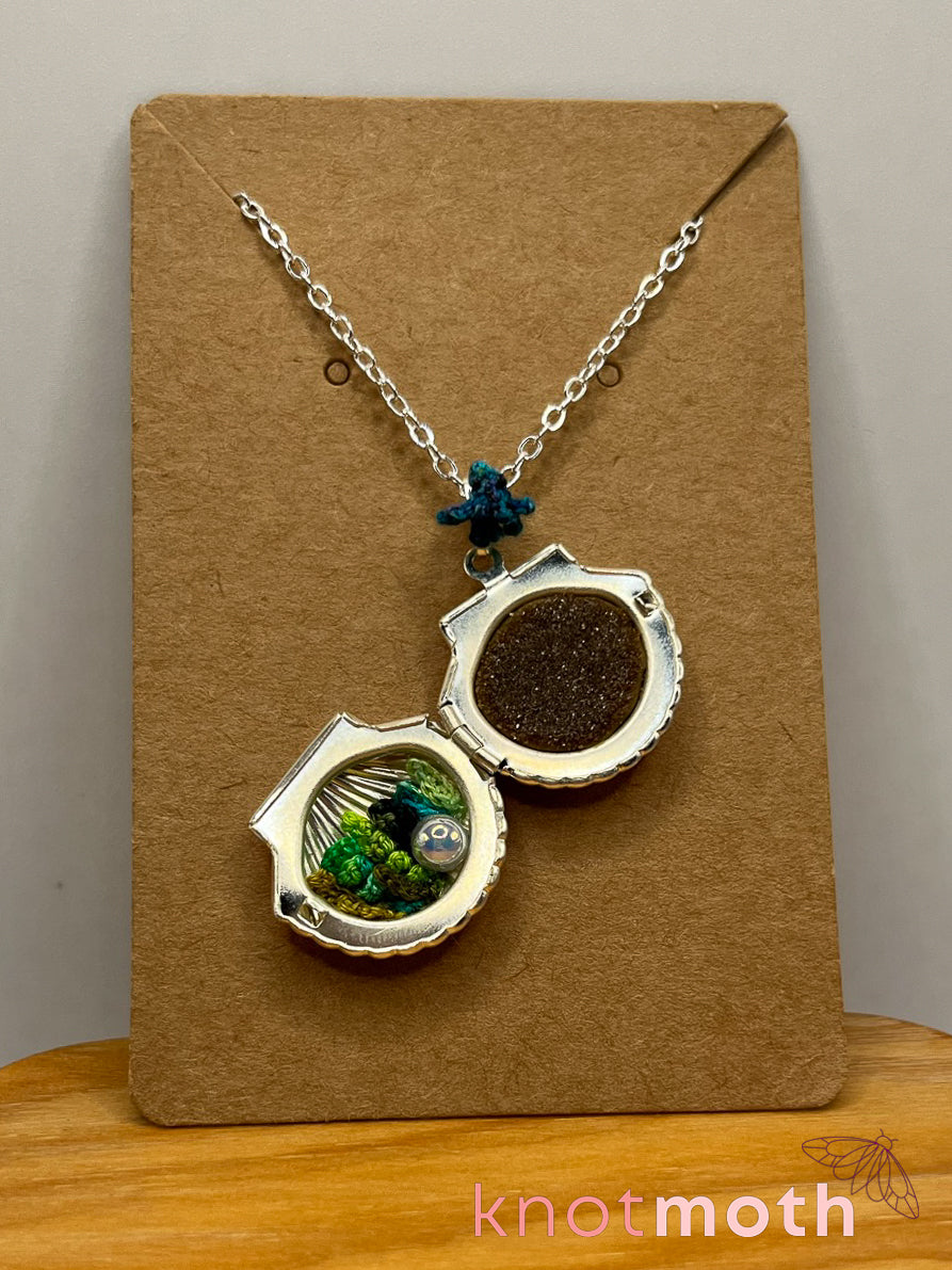 Oswald Octopus Micro-Crochet Locket