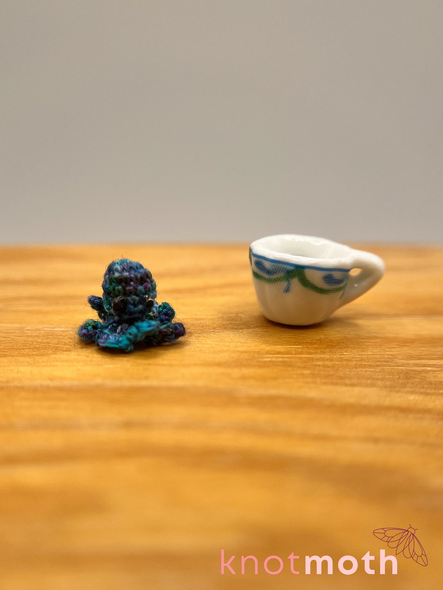 orlok octopus micro crochet teacup trinket