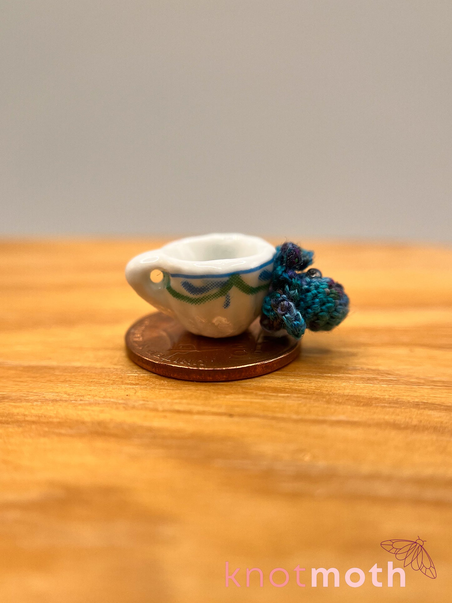 orlok octopus micro crochet teacup trinket