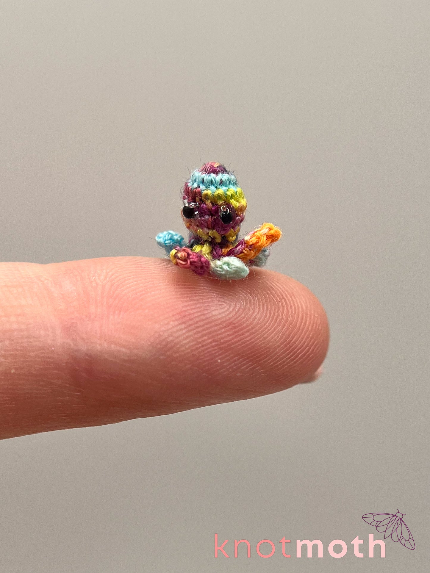 omega octopus micro crochet teacup trinket