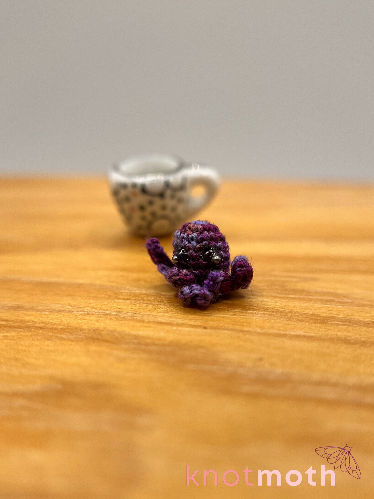 ellen octopus micro crochet teacup trinket