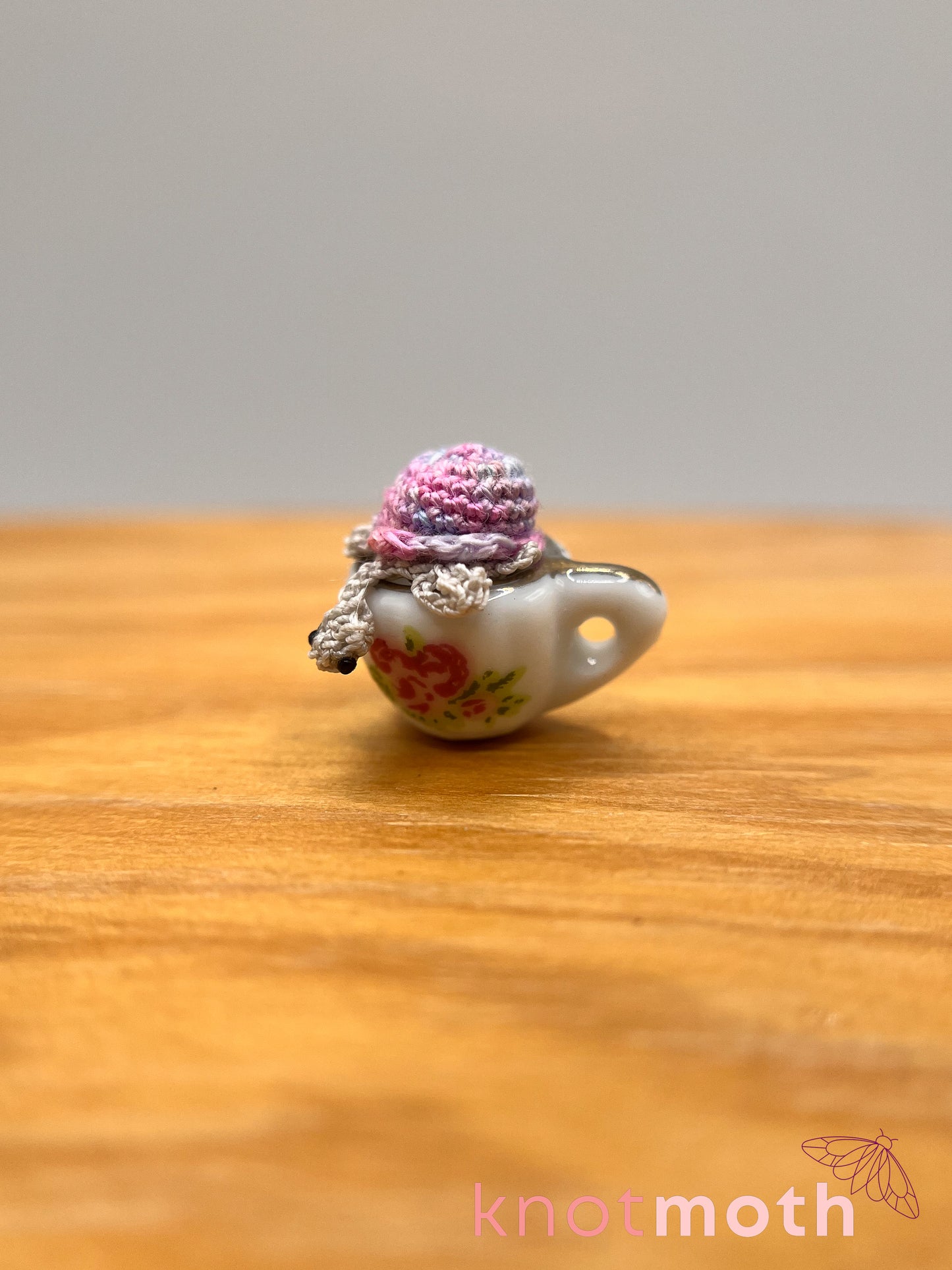 torrance turtle micro crochet teacup trinket
