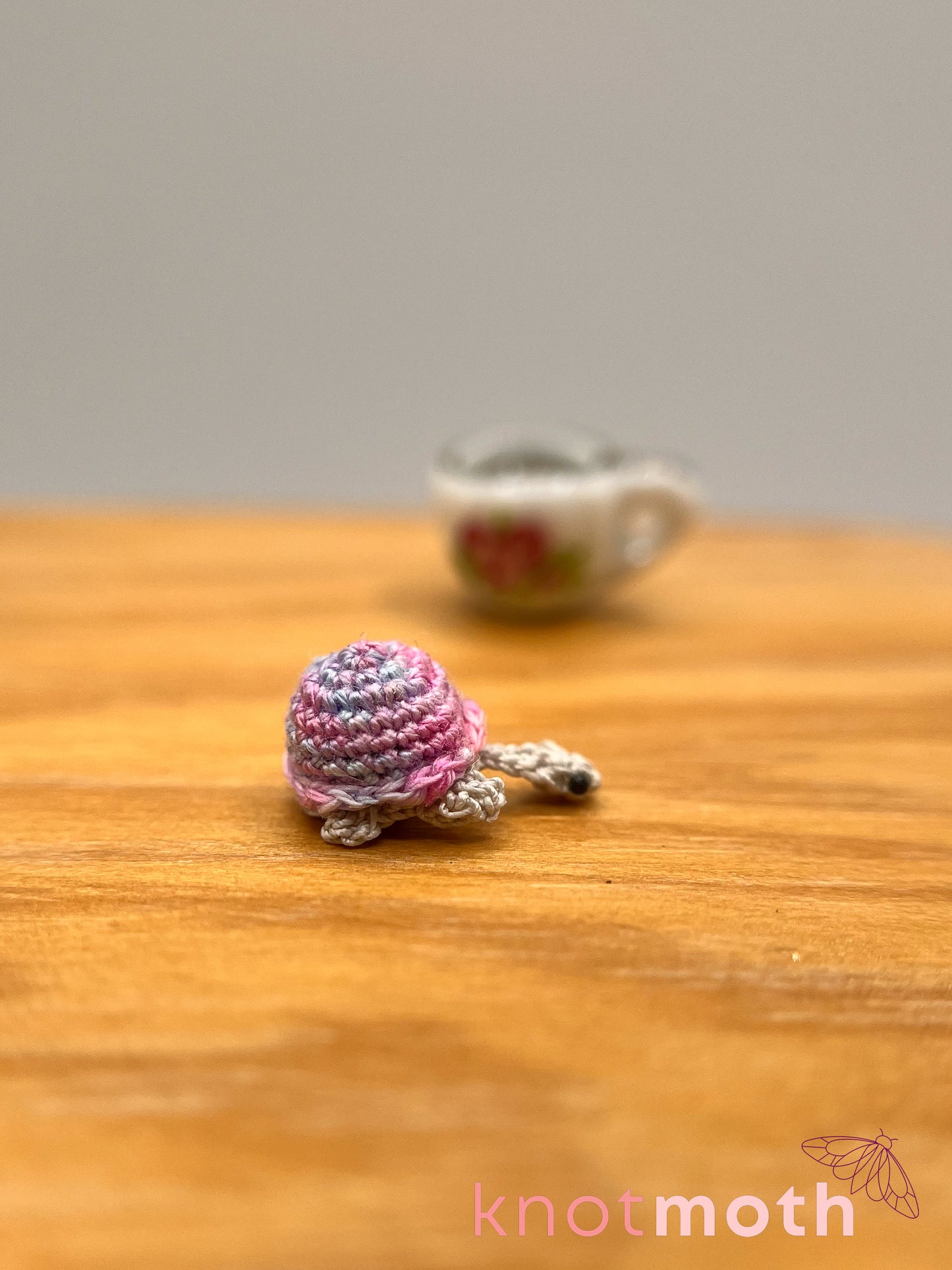 torrance turtle micro crochet teacup trinket