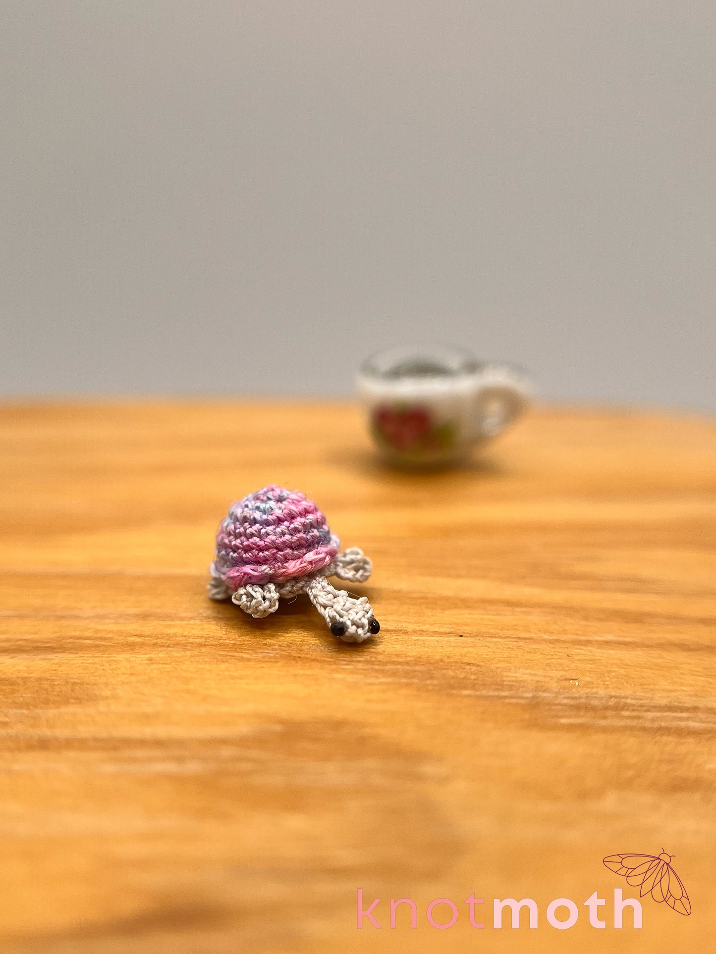 torrance turtle micro crochet teacup trinket