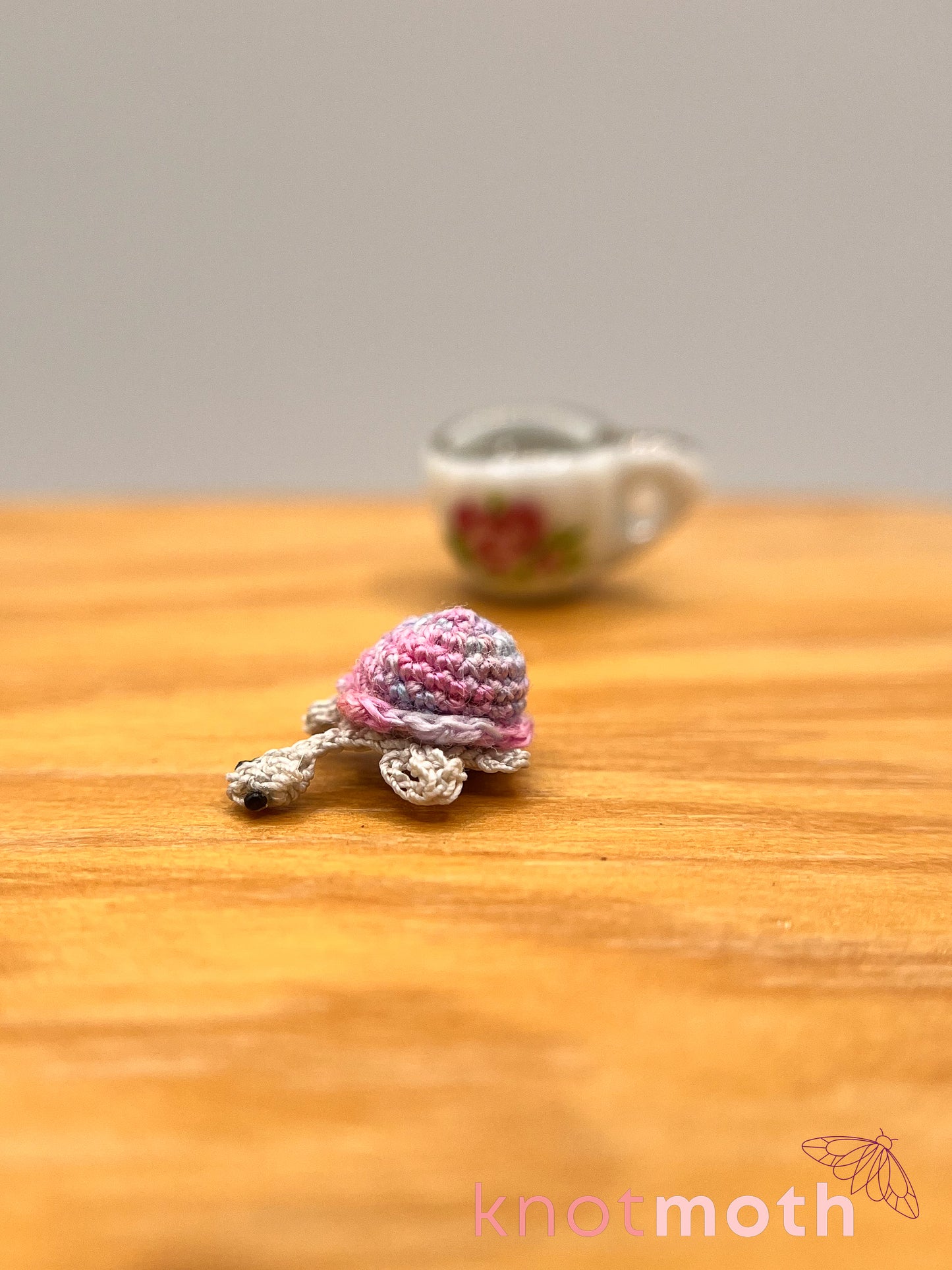 torrance turtle micro crochet teacup trinket