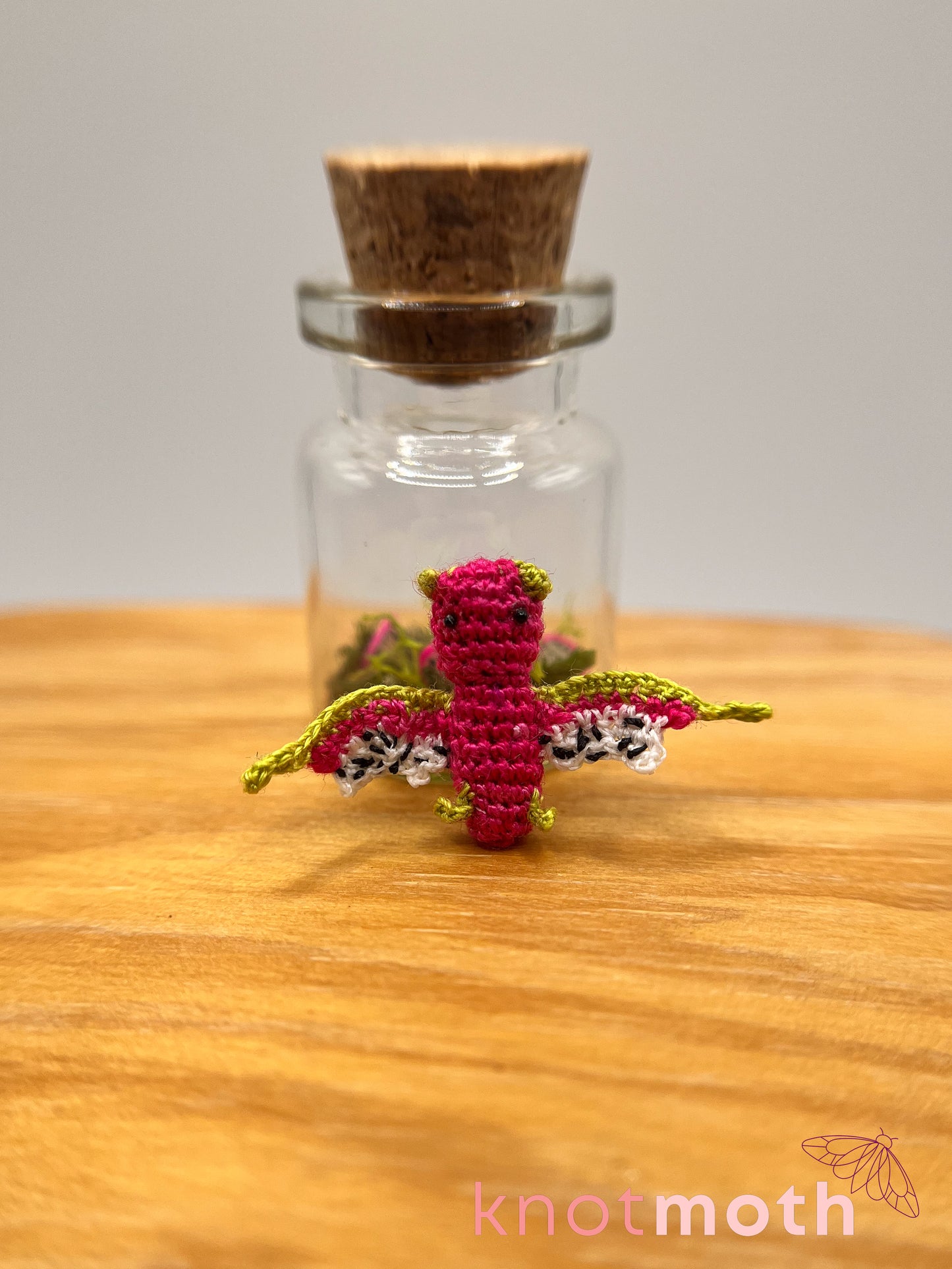 billy dragon fruit bat micro crochet jar
