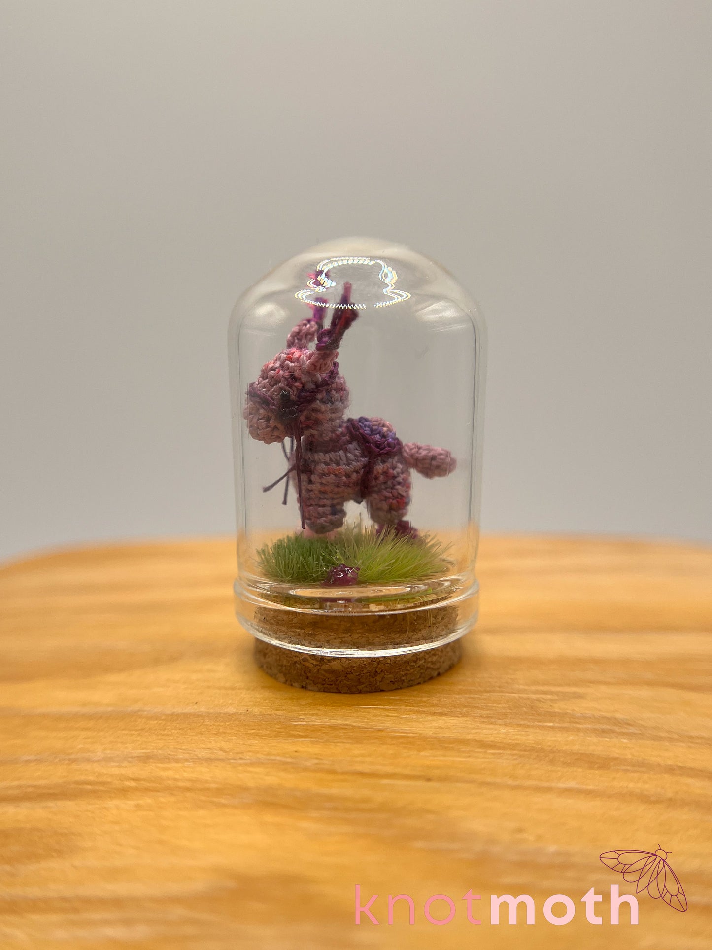 laurie llama micro crochet cloche jar