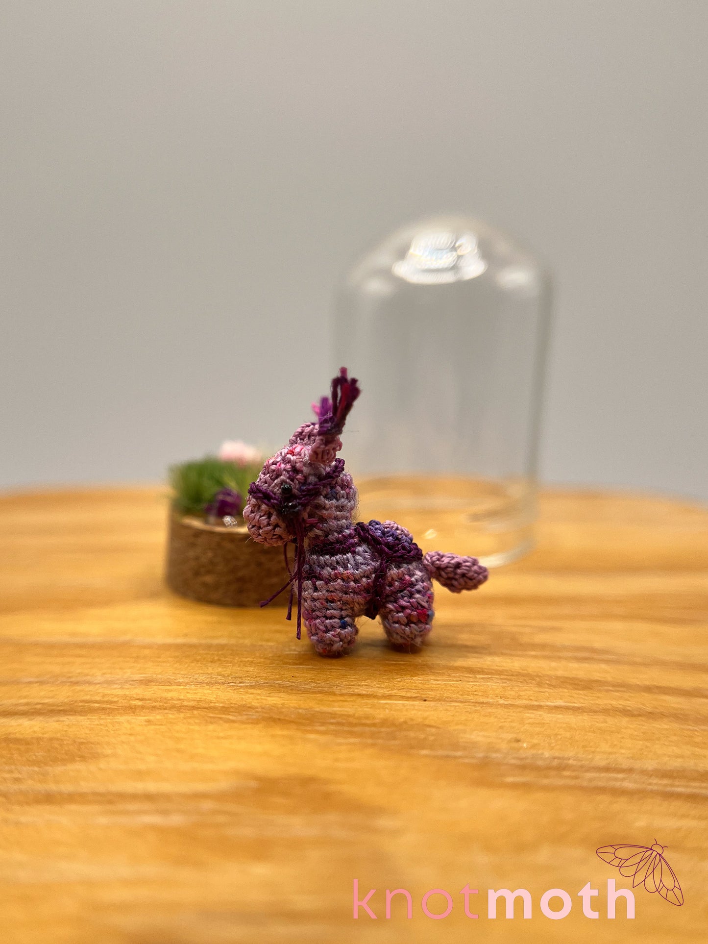 laurie llama micro crochet cloche jar
