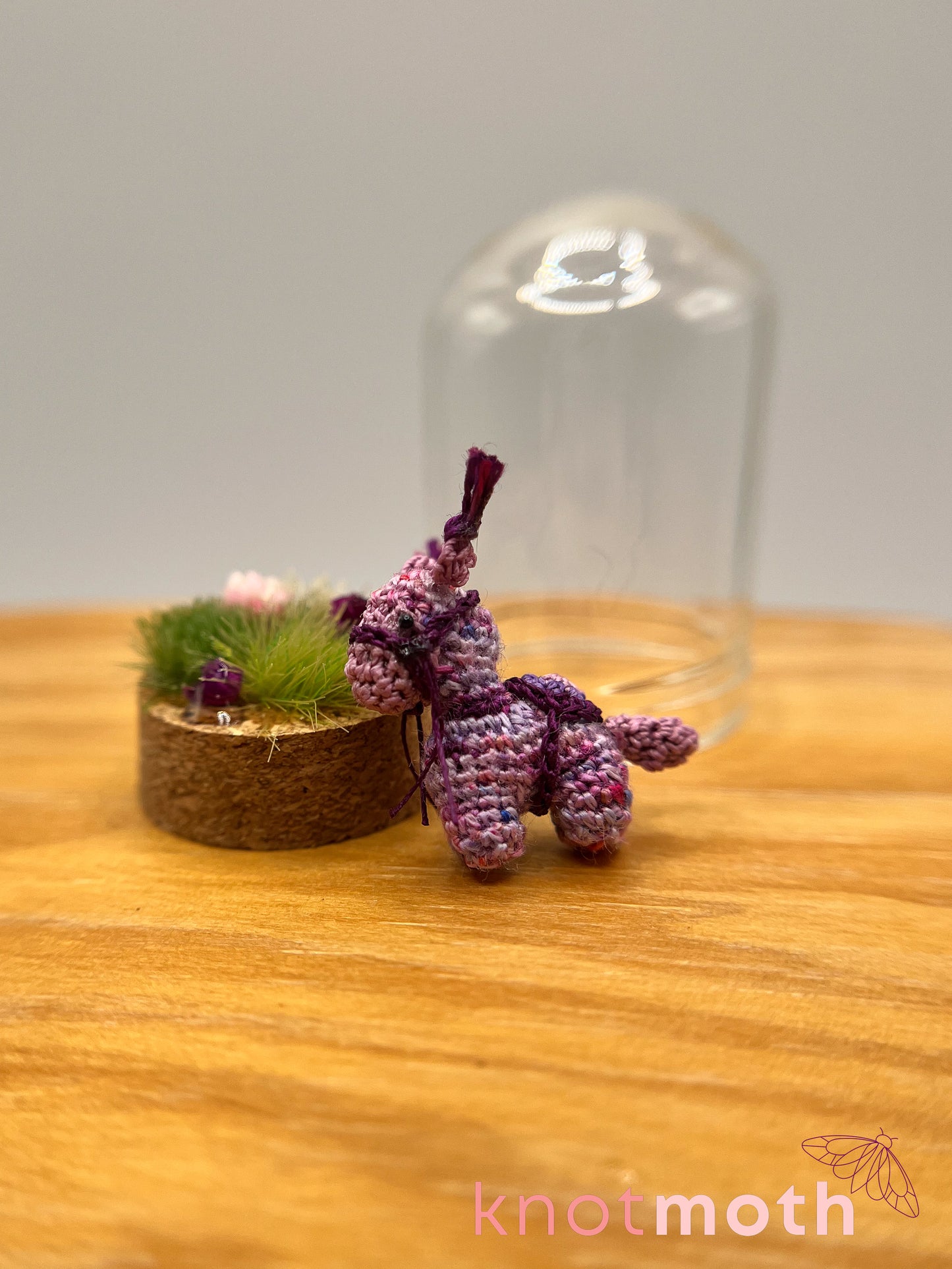 laurie llama micro crochet cloche jar