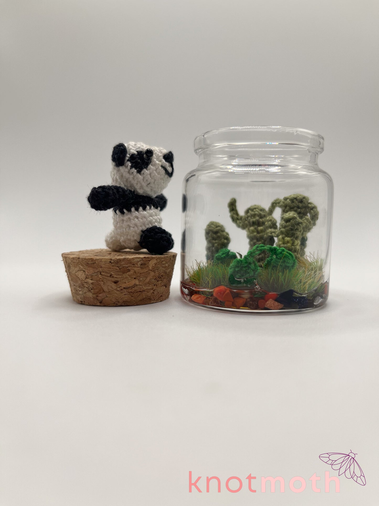 pamela panda & bamboo micro crochet jar