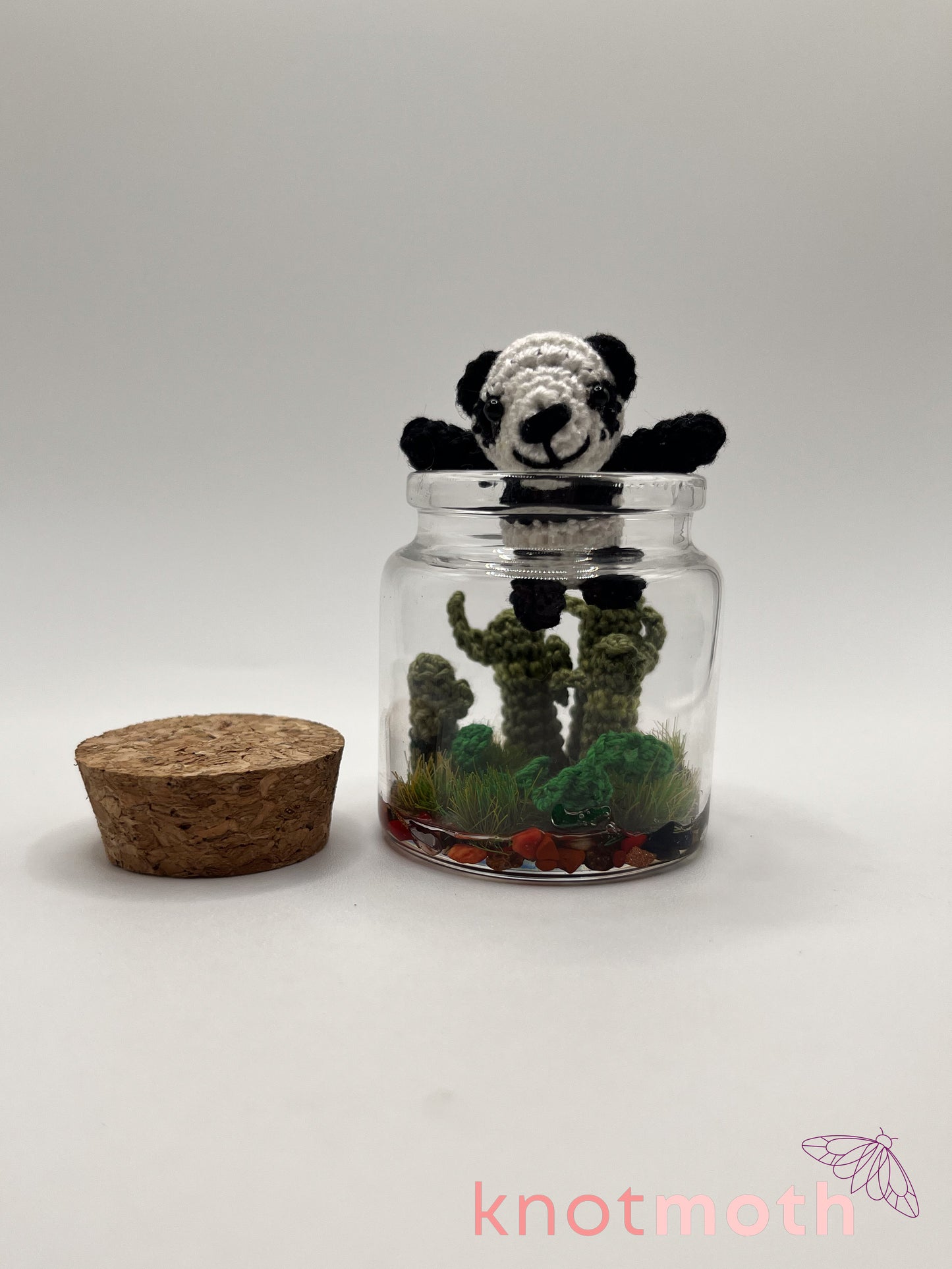 pamela panda & bamboo micro crochet jar
