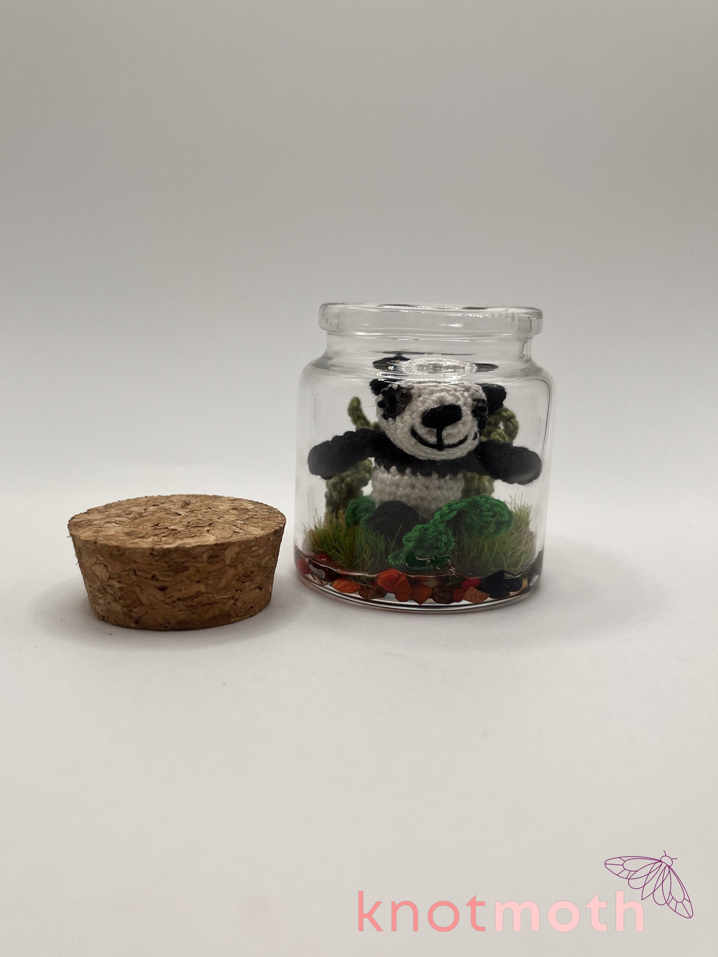 pamela panda & bamboo micro crochet jar