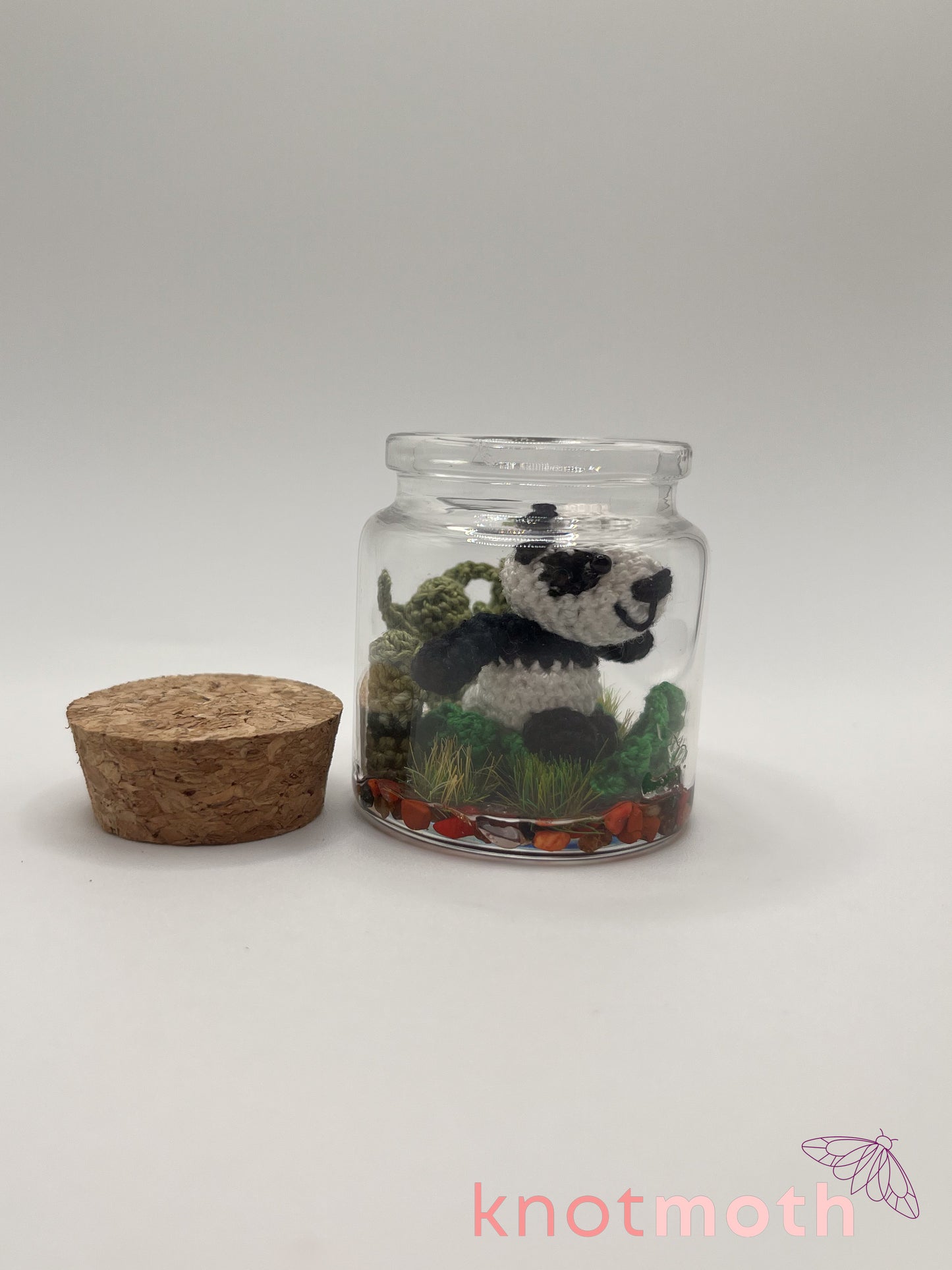 pamela panda & bamboo micro crochet jar