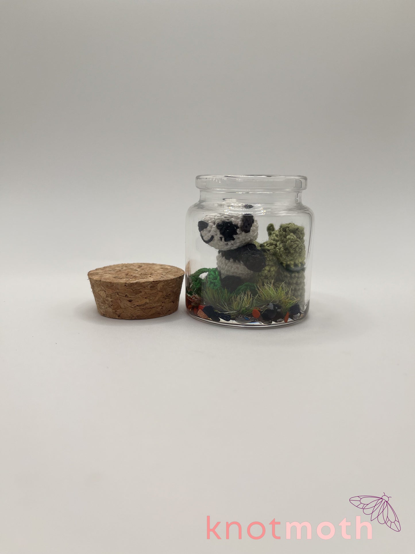 pamela panda & bamboo micro crochet jar