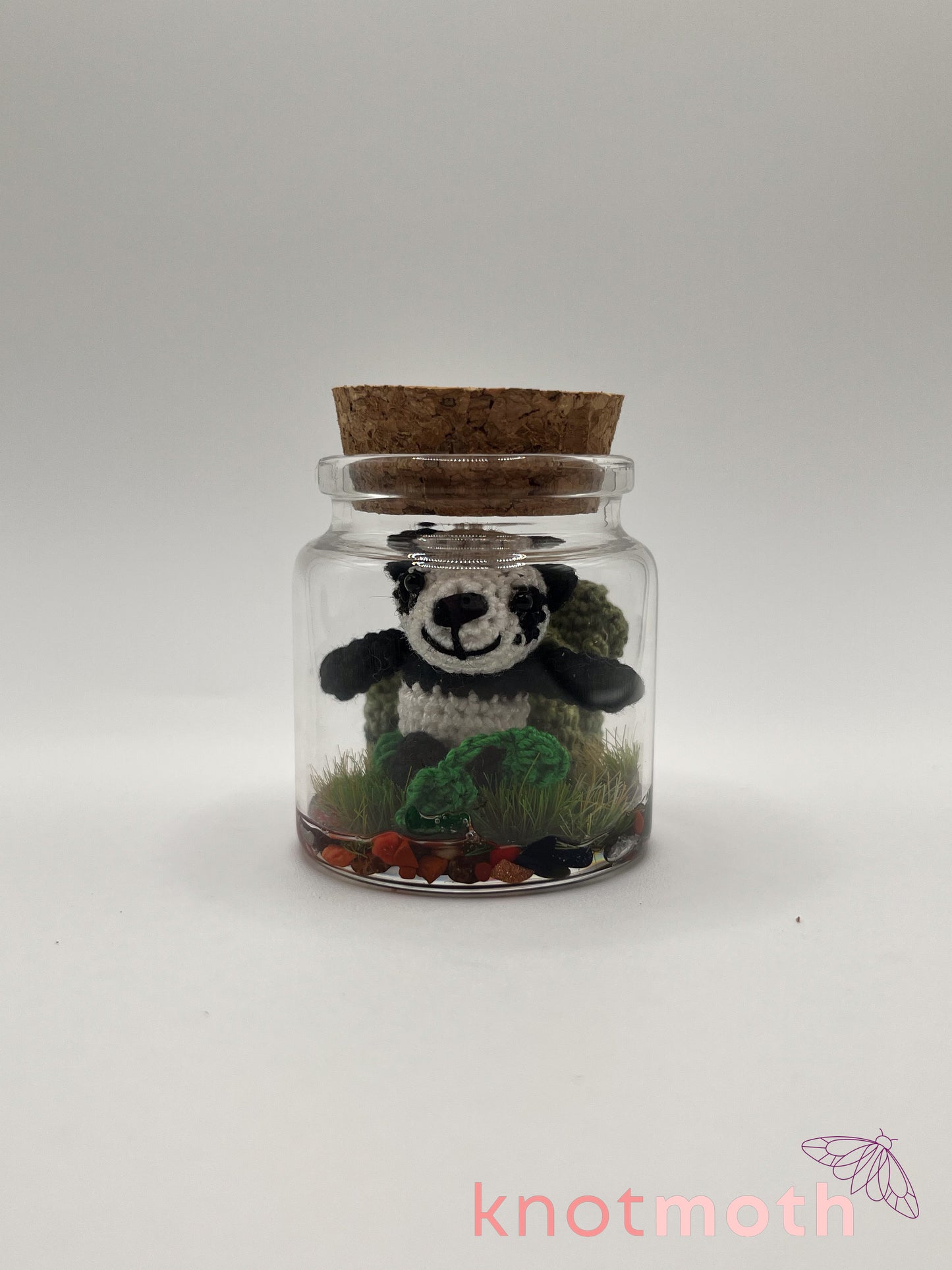 pamela panda & bamboo micro crochet jar
