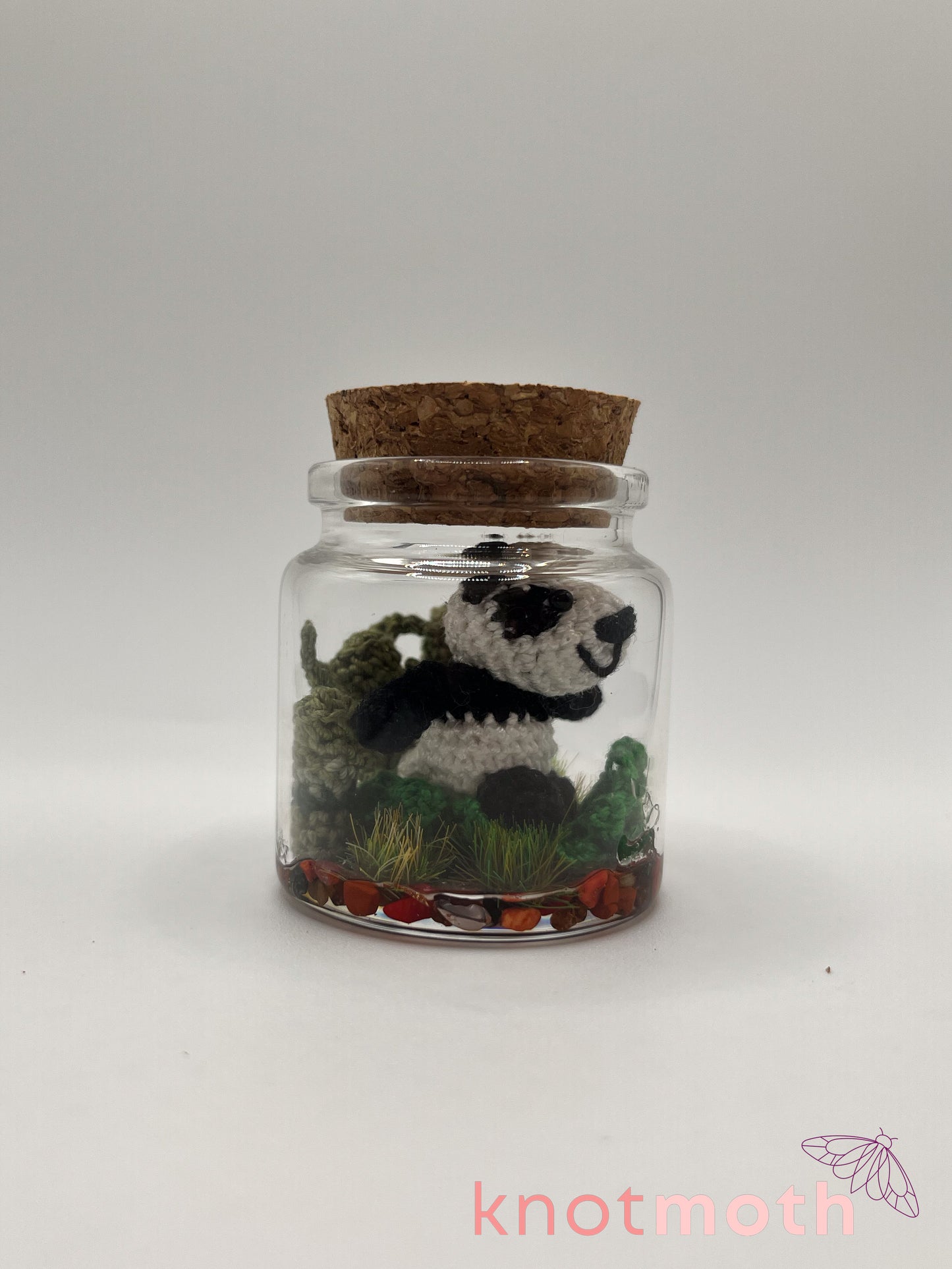 pamela panda & bamboo micro crochet jar