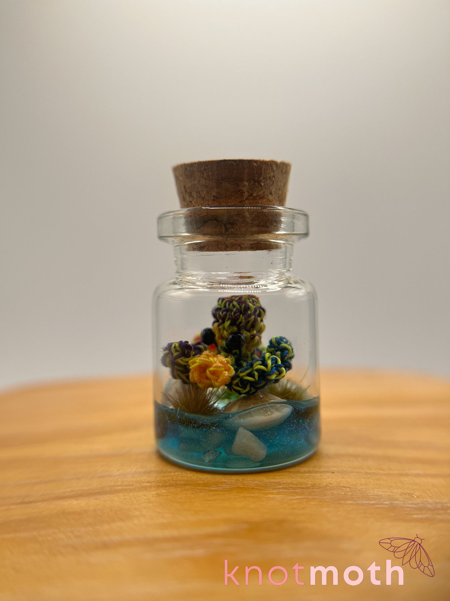 cadence octopus glow-in-the-dark micro crochet jar