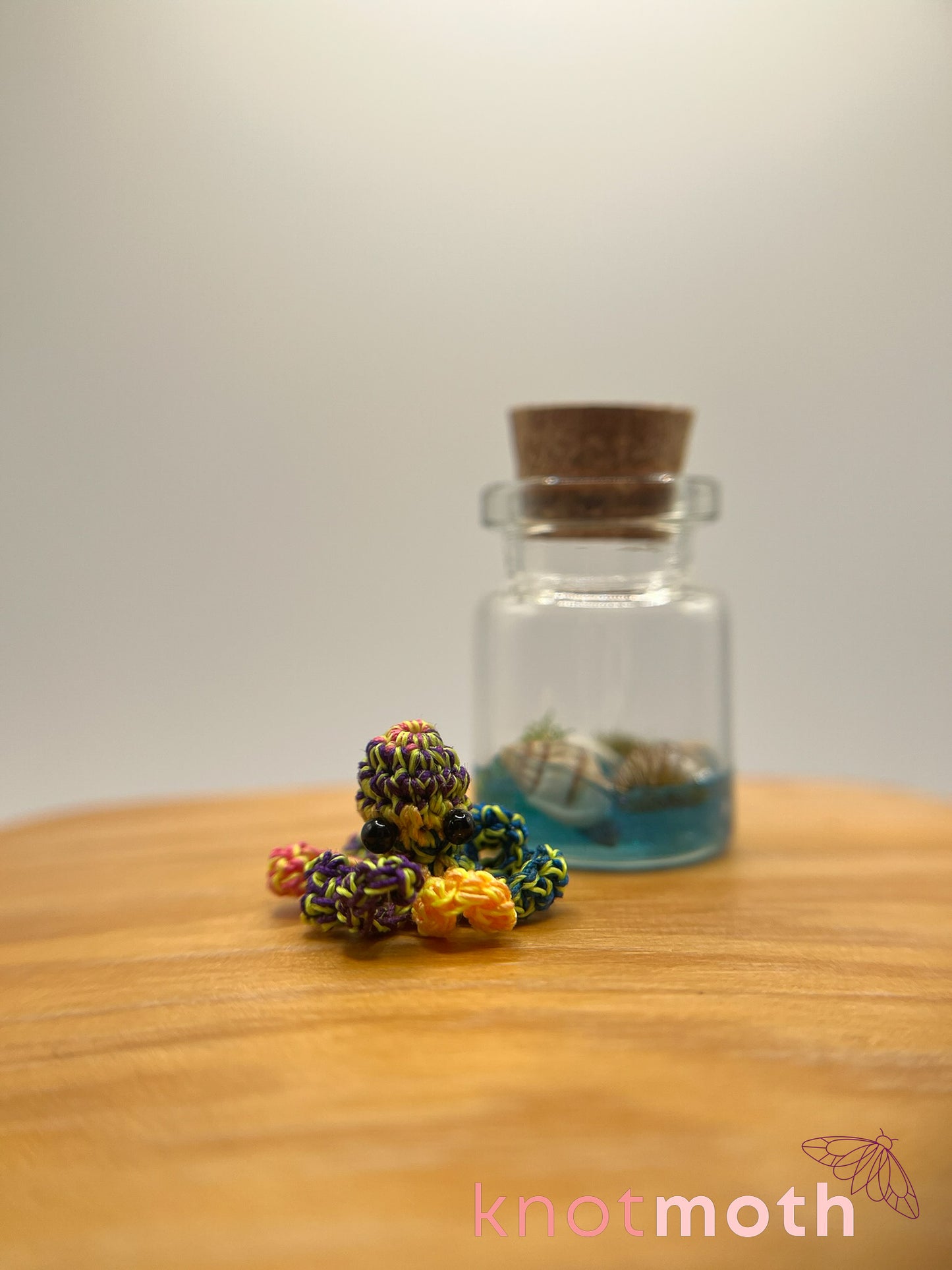 cadence octopus glow-in-the-dark micro crochet jar