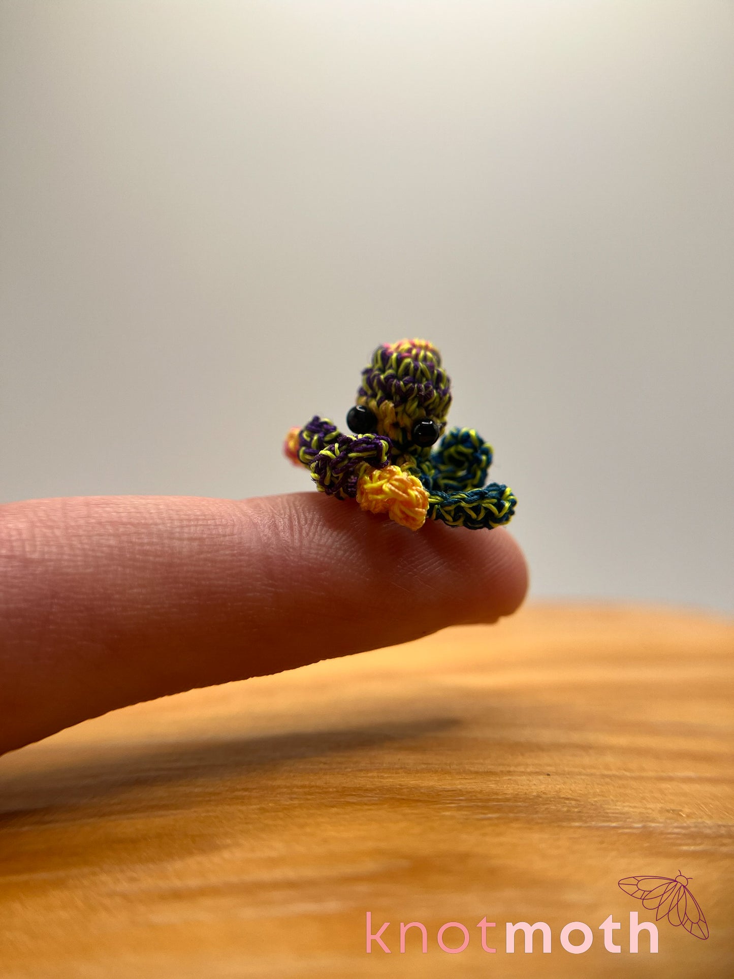 cadence octopus glow-in-the-dark micro crochet jar