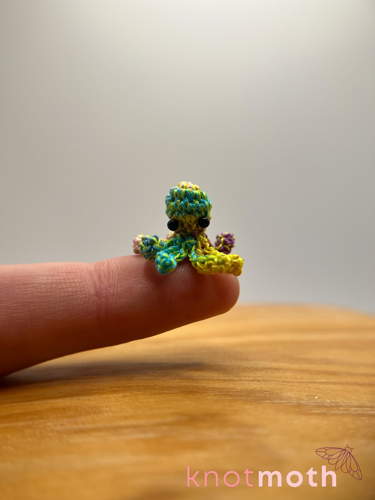 courtney octopus glow-in-the-dark micro crochet jar
