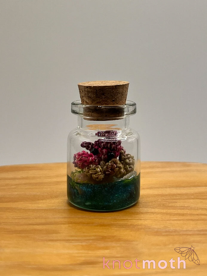 cleo octopus glow-in-the-dark micro crochet jar