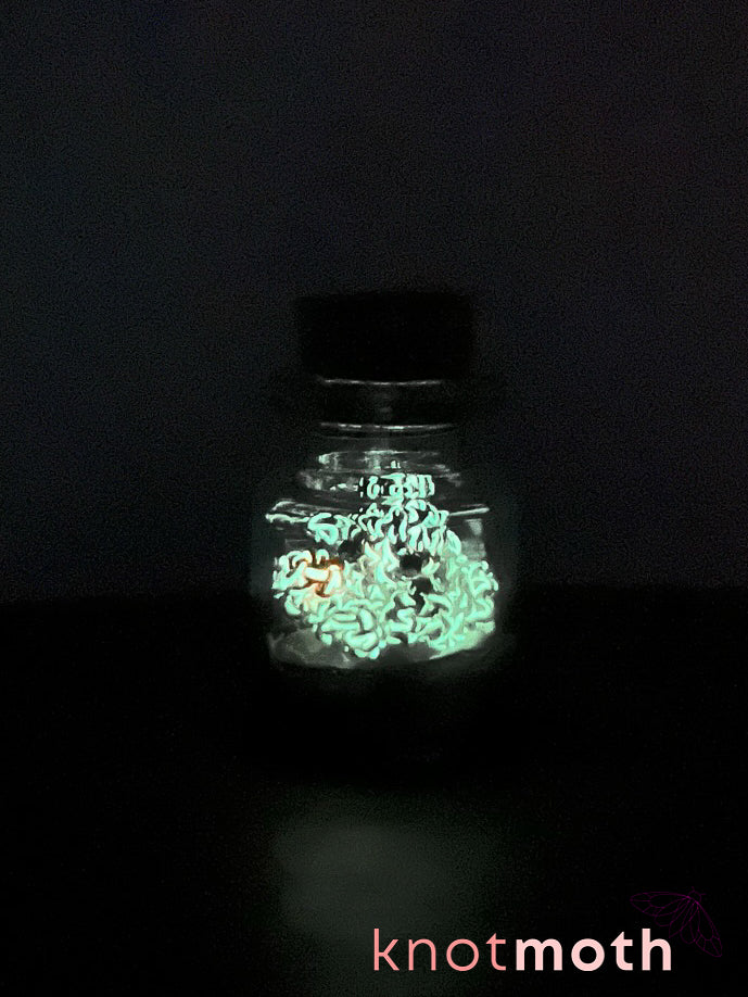 cleo octopus glow-in-the-dark micro crochet jar