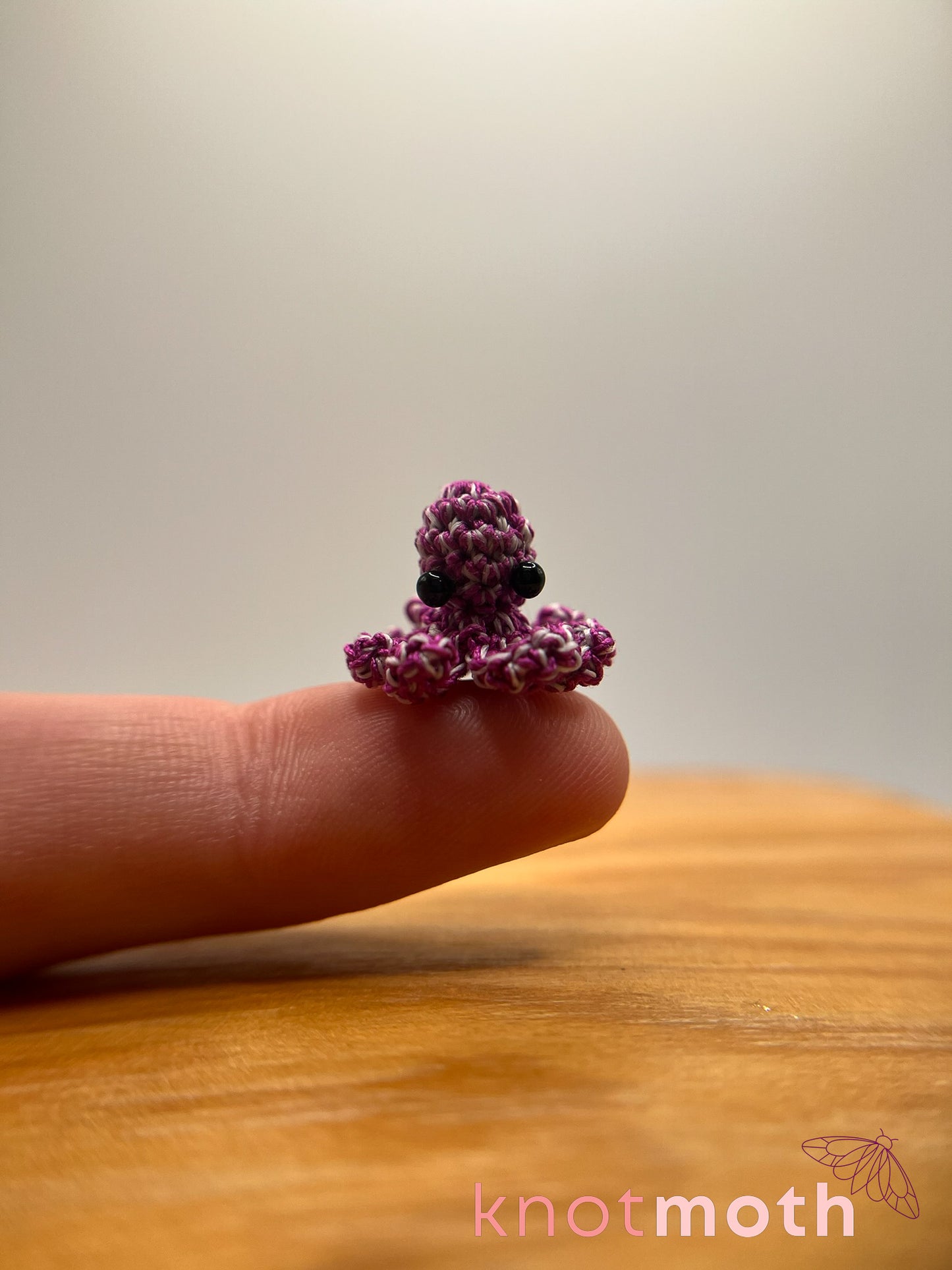 peggy octopus glow-in-the-dark micro crochet jar