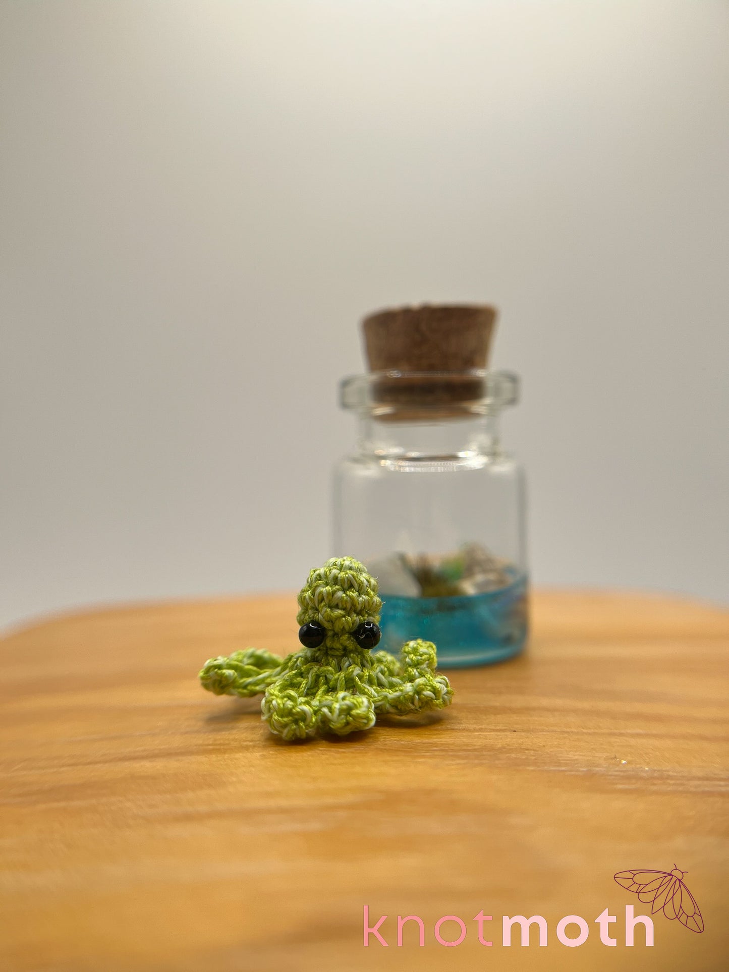 tory octopus glow-in-the-dark micro crochet jar