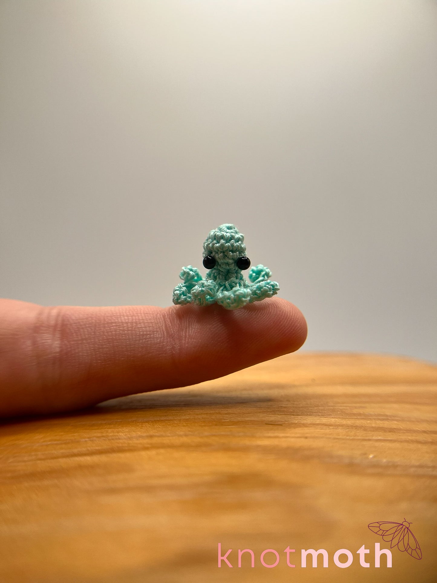 timothy octopus glow-in-the-dark micro crochet jar