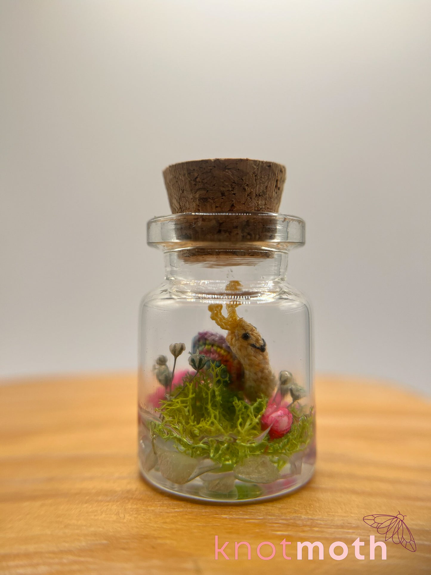 sophie snail micro crochet jar