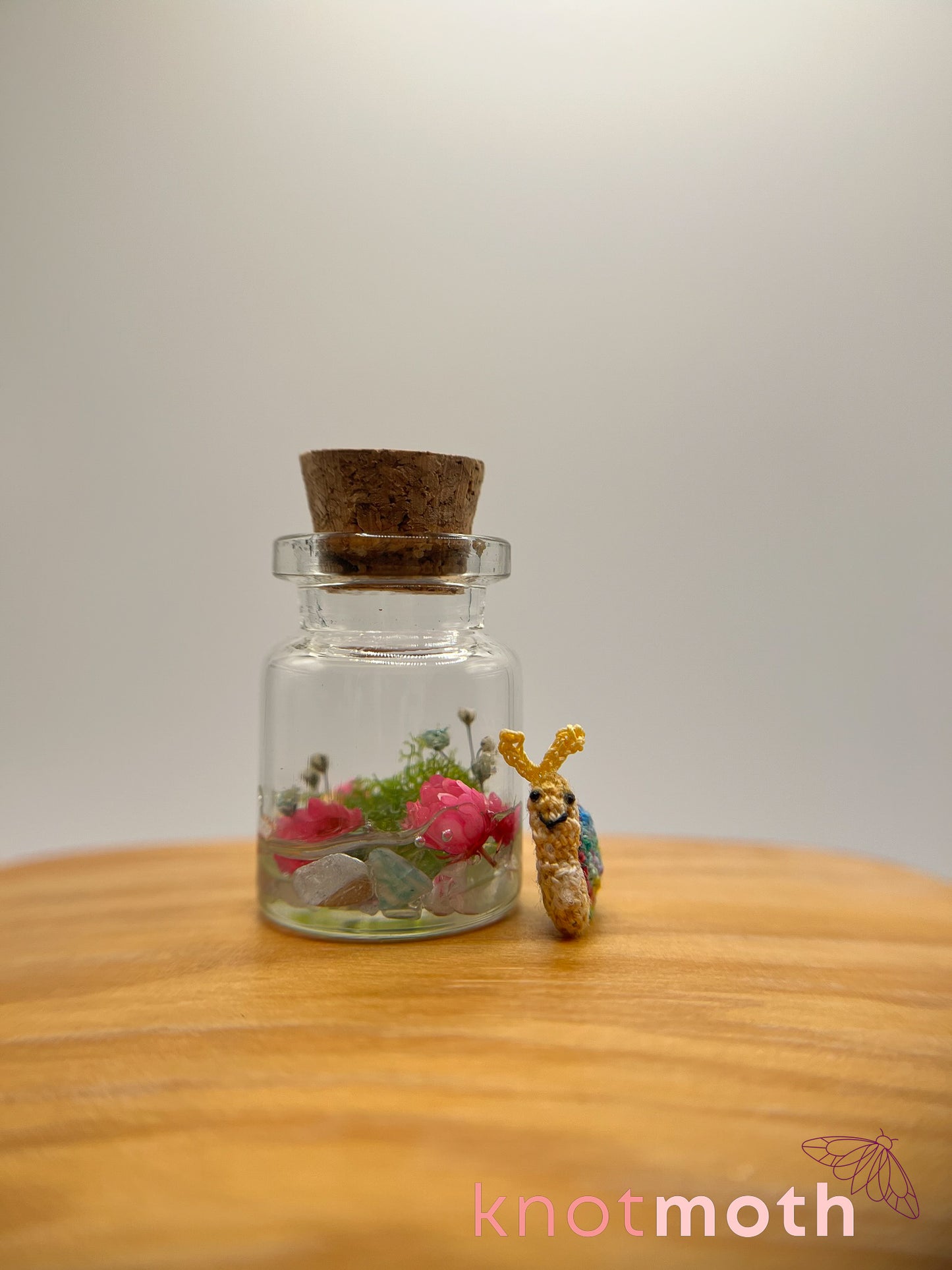 sophie snail micro crochet jar