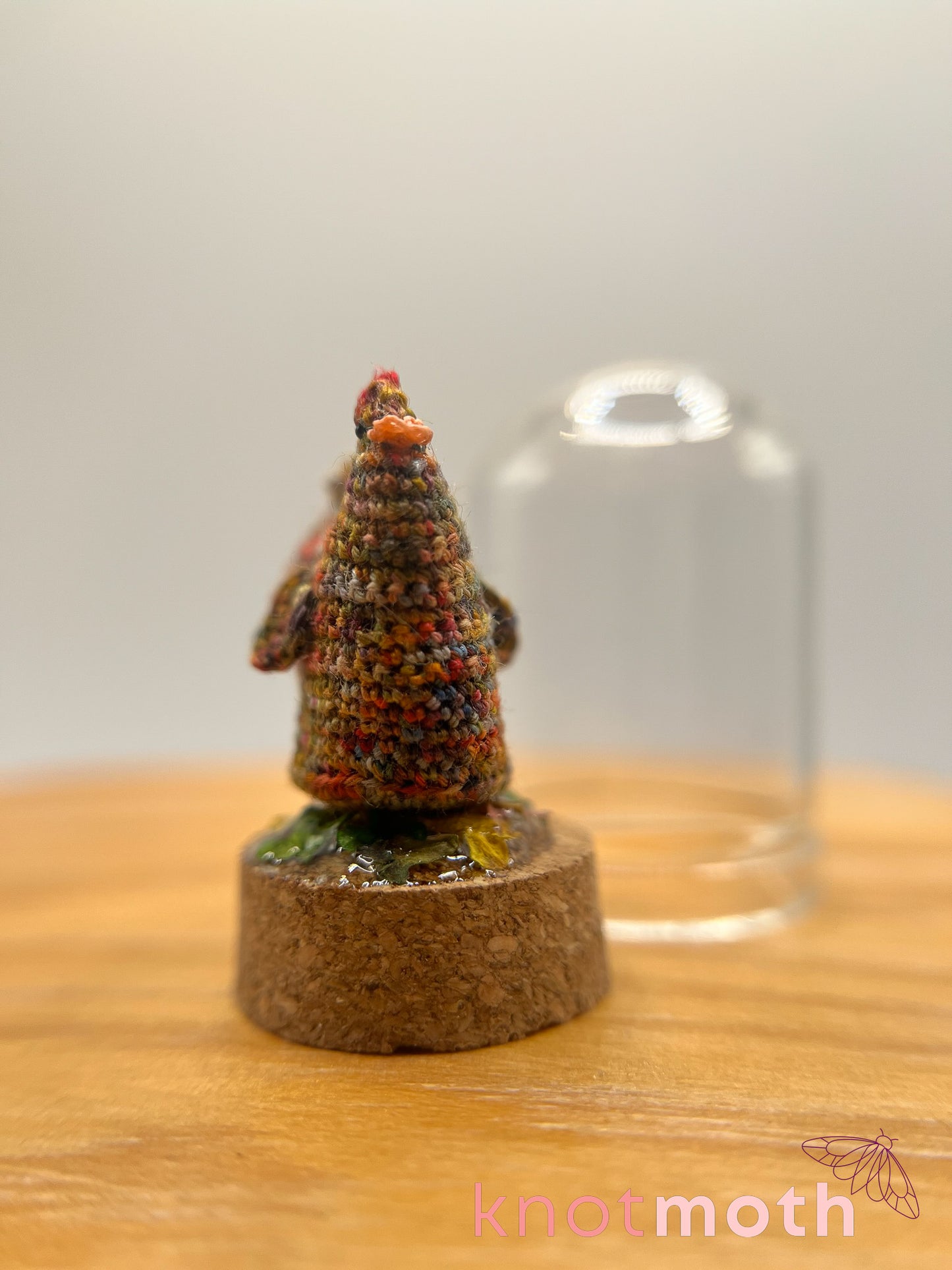 hattie hen & egg micro crochet cloche jar