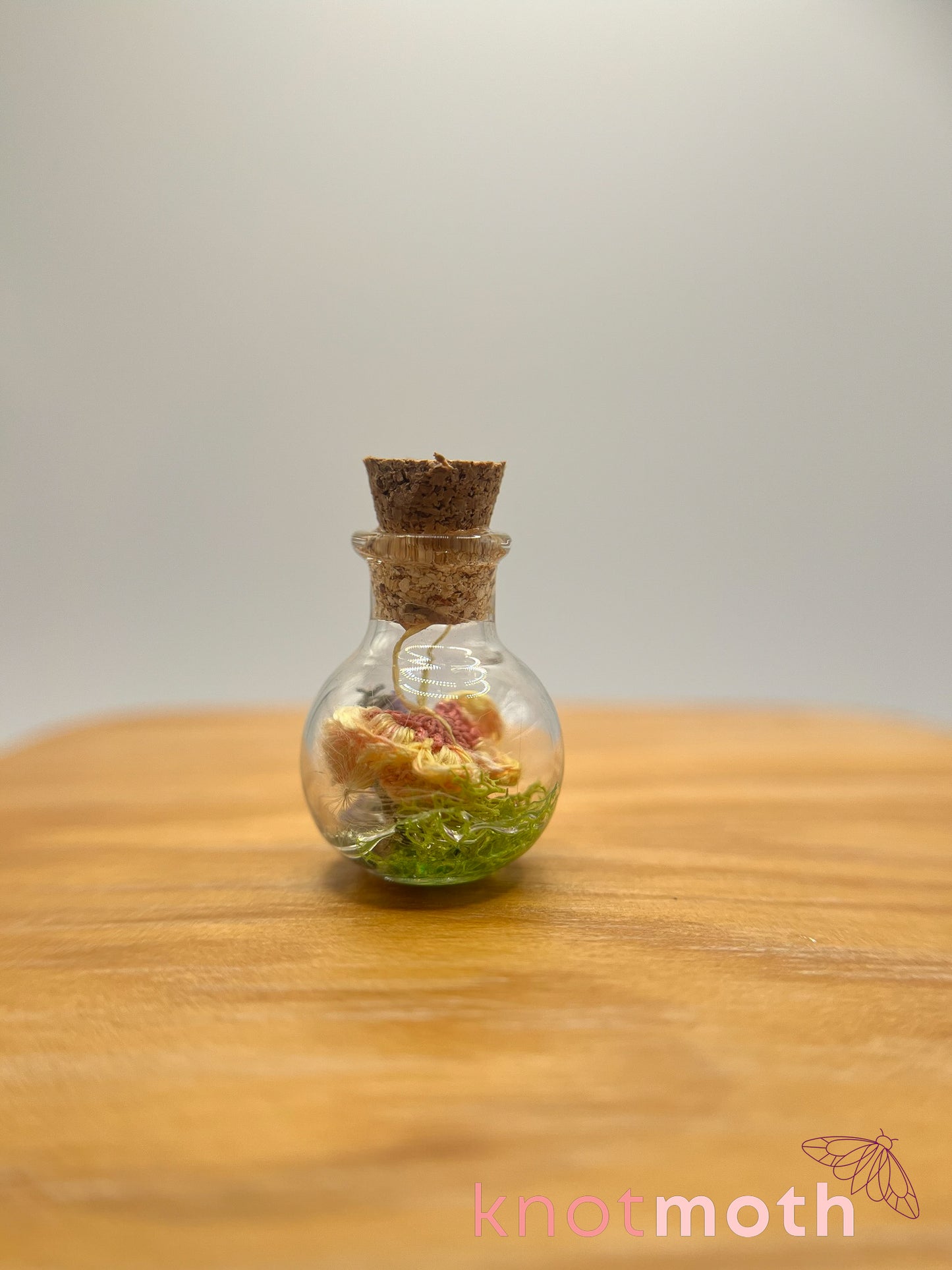 brooks butterfly micro crochet trinket jar