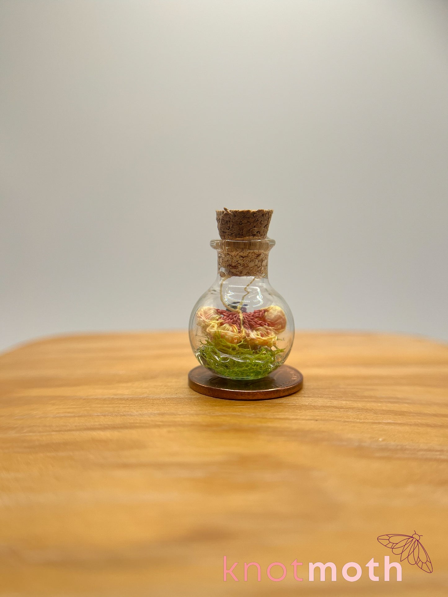 brooks butterfly micro crochet trinket jar