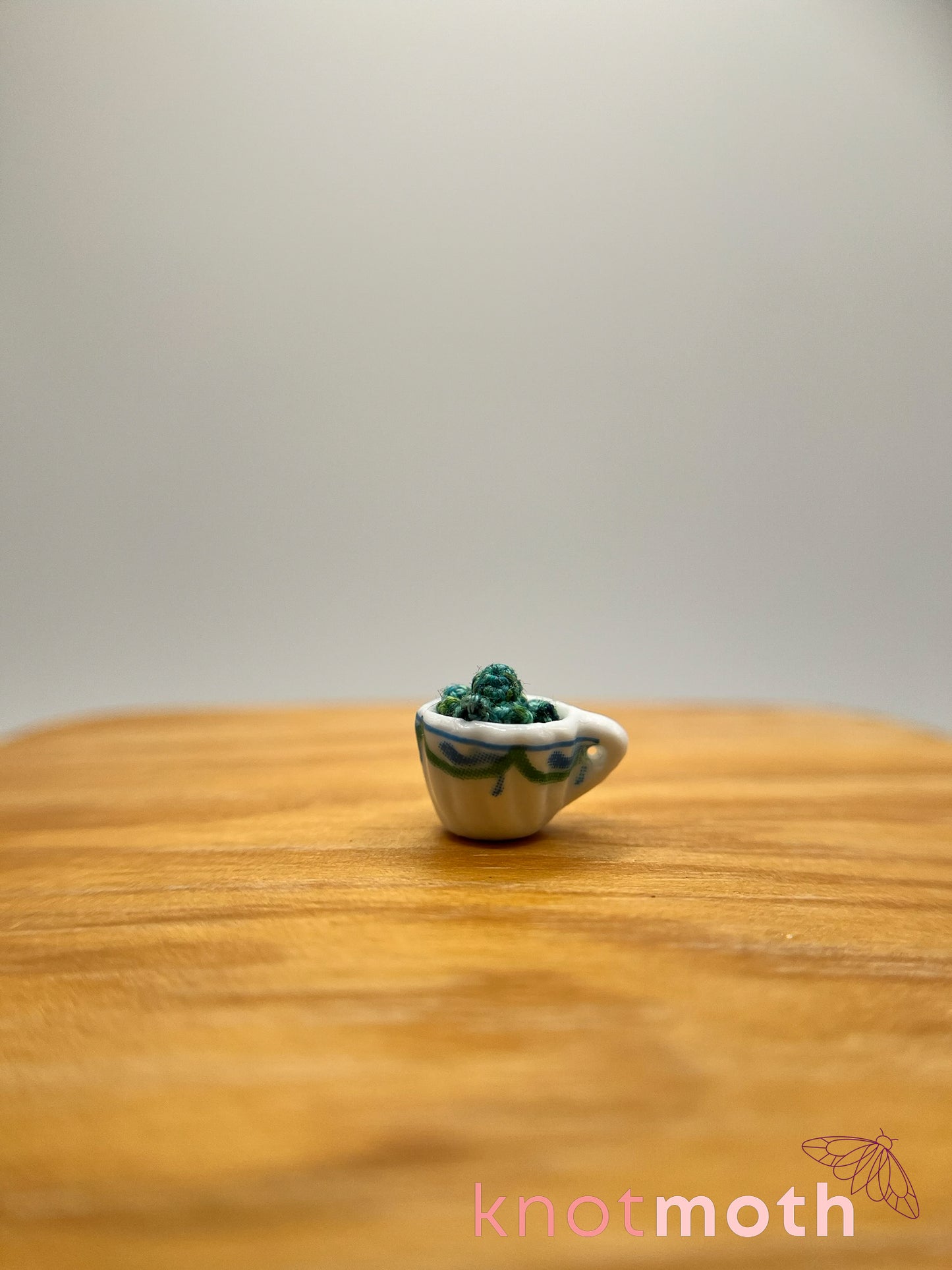 orla octopus micro crochet teacup trinket