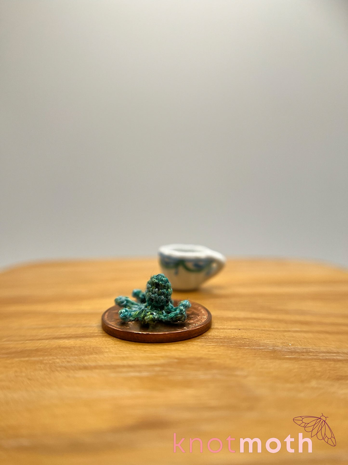 orla octopus micro crochet teacup trinket