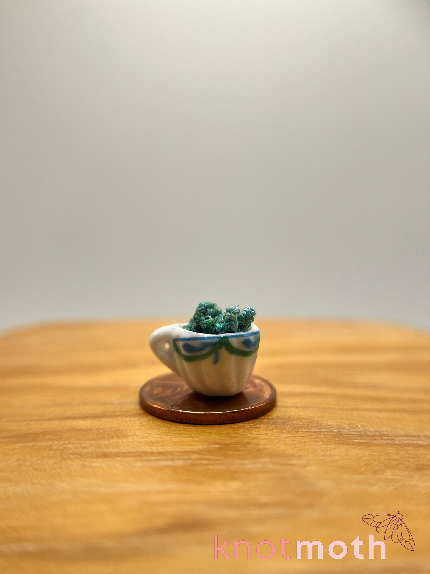 orla octopus micro crochet teacup trinket